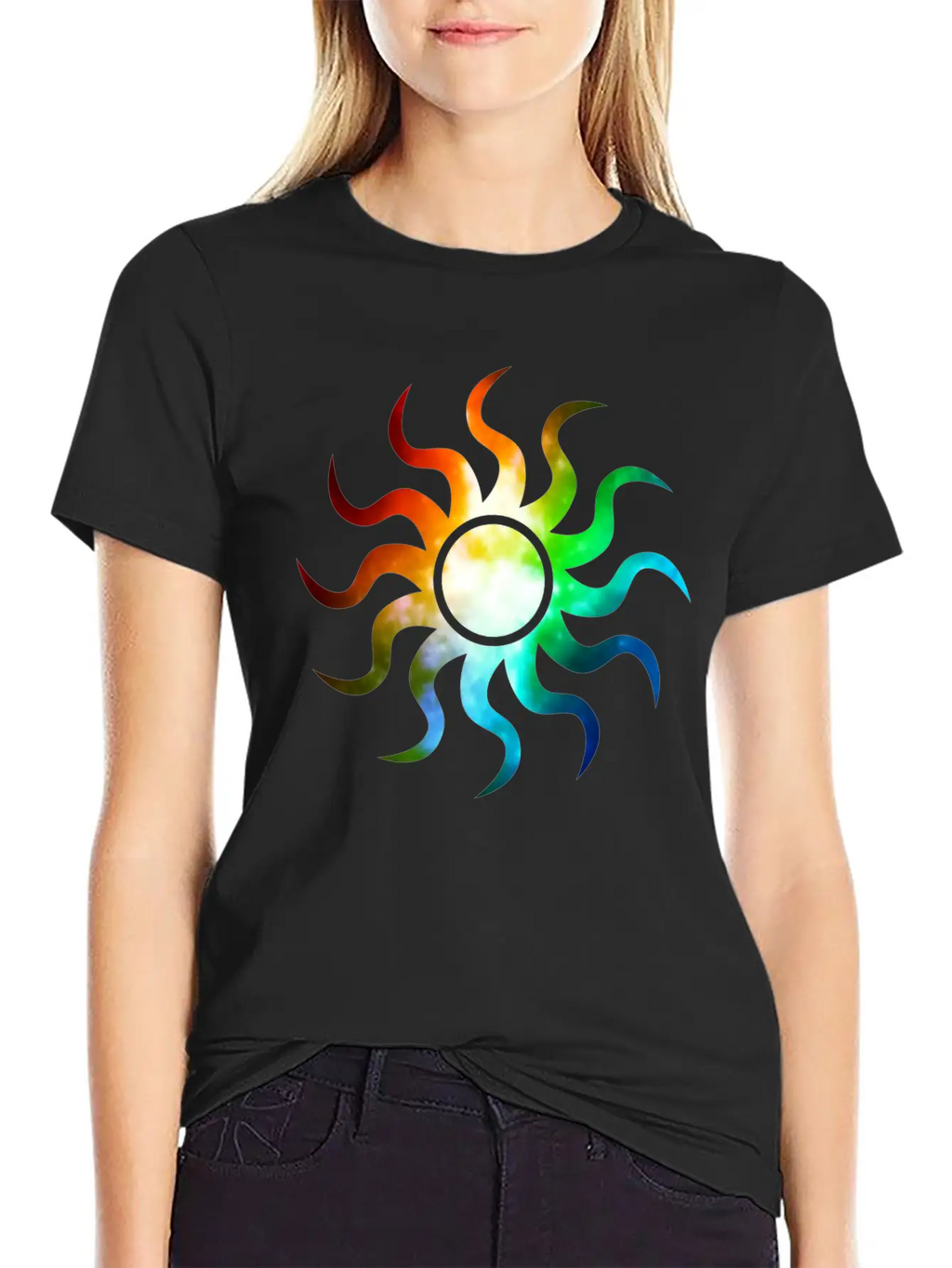 Abstract Unisex Short Sleeve Soft Cotton T-Shirt – Casual Everyday Wear