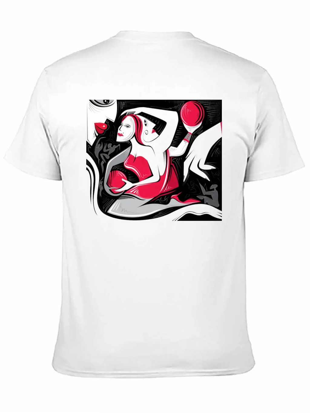 Abstract Woman Art Essential Cotton Tee For Daily Outfits – Unisex Style