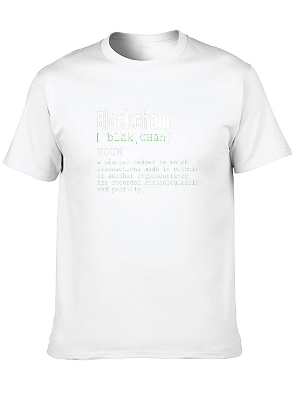 Blockchain Definition T-Shirt - Crypto Tee