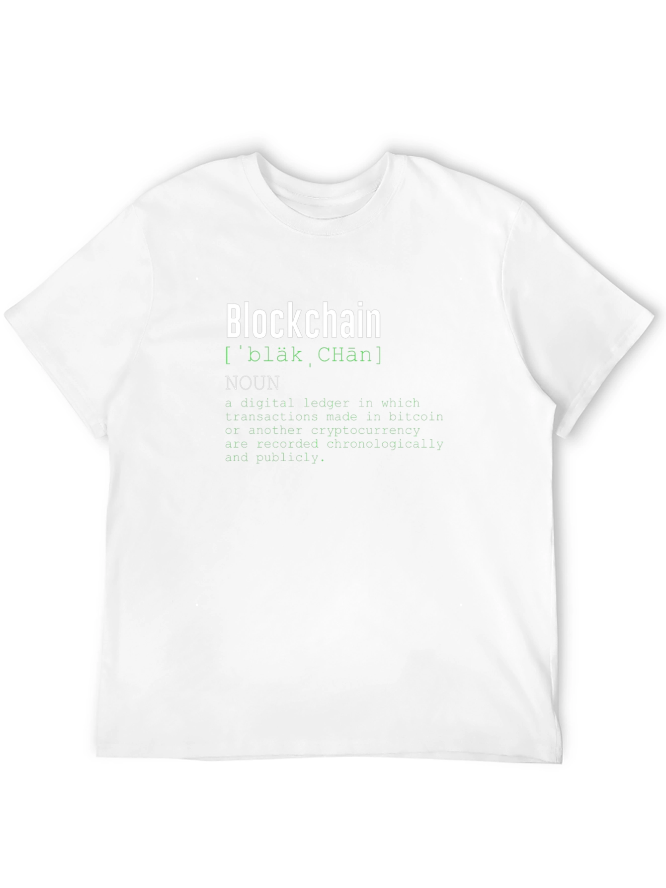 Blockchain Definition T-Shirt - Crypto Tee