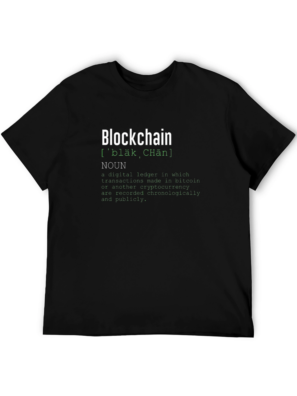Blockchain Definition T-Shirt - Crypto Tee