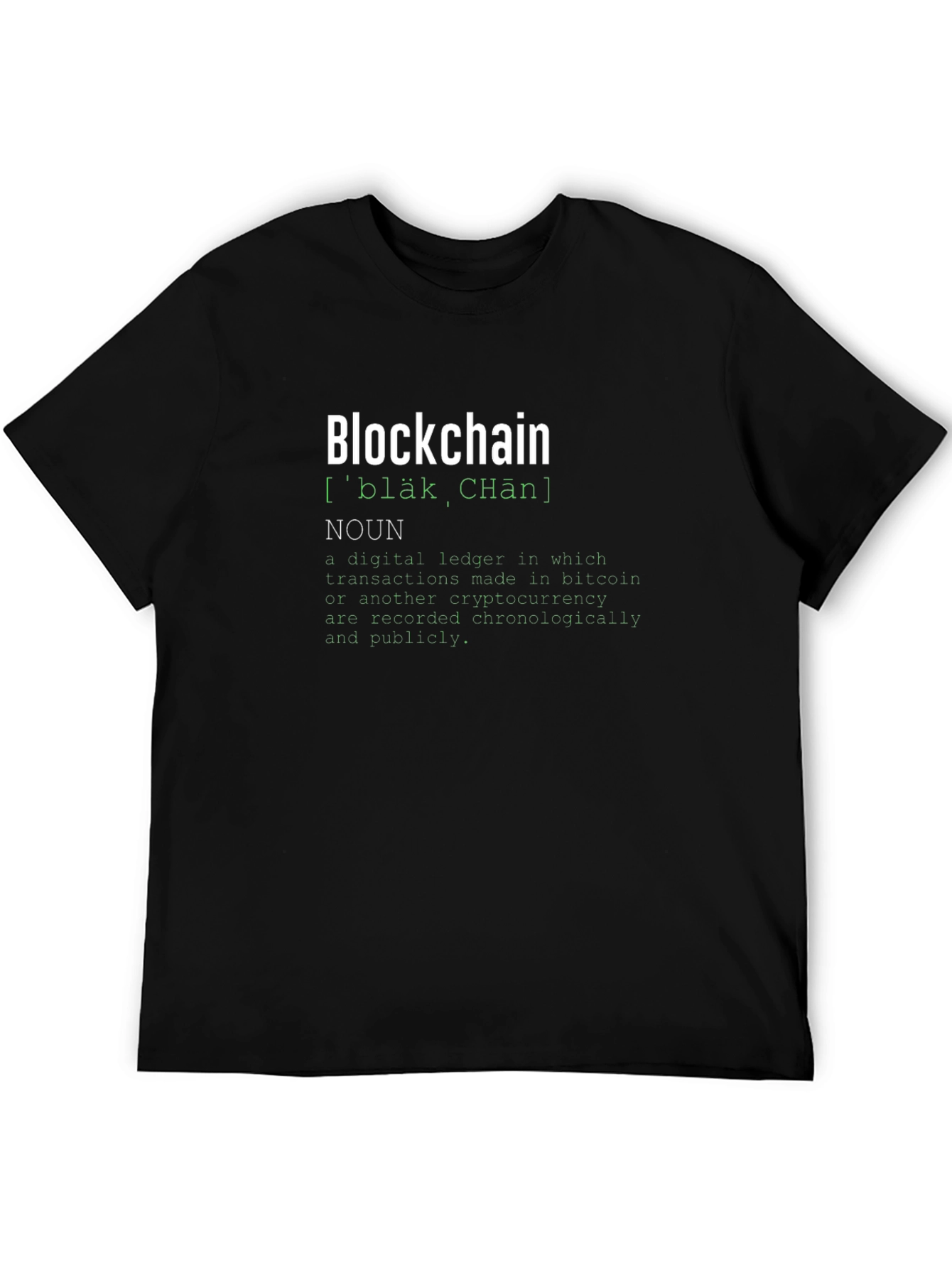Blockchain Definition T-Shirt - Crypto Tee