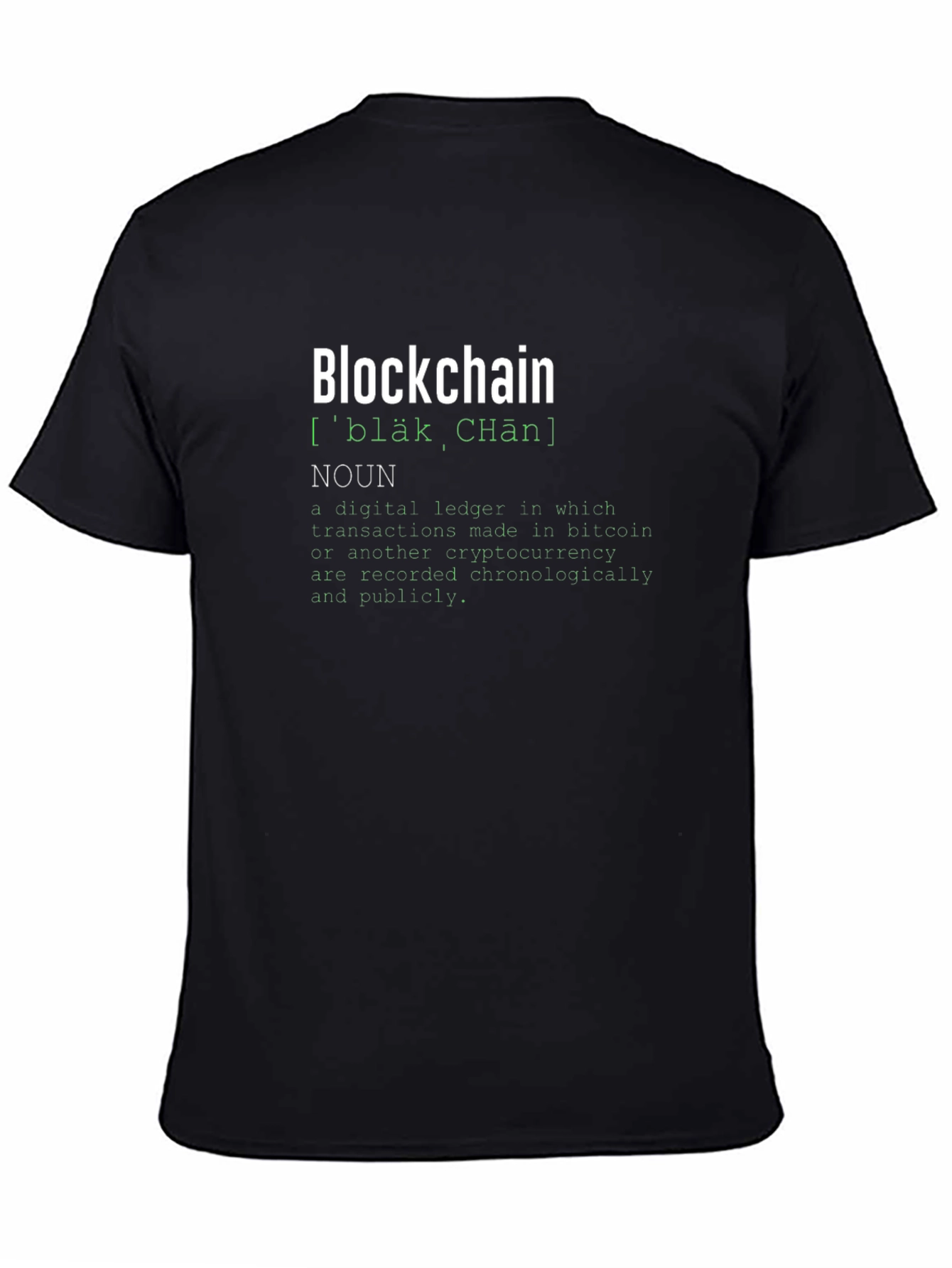 Blockchain Definition T-Shirt - Crypto Tee