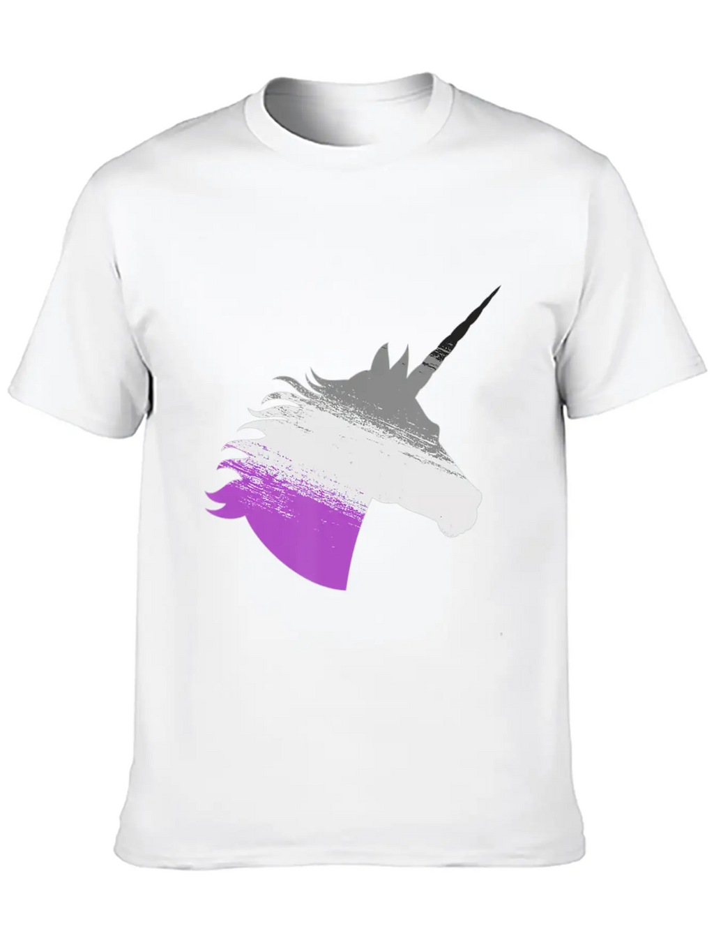 Ace Asexual Unicorn LGBTA Pride Stuff March Pride Unisex Short Sleeve Soft Cotton T-Shirt – Casual Everyday Wear