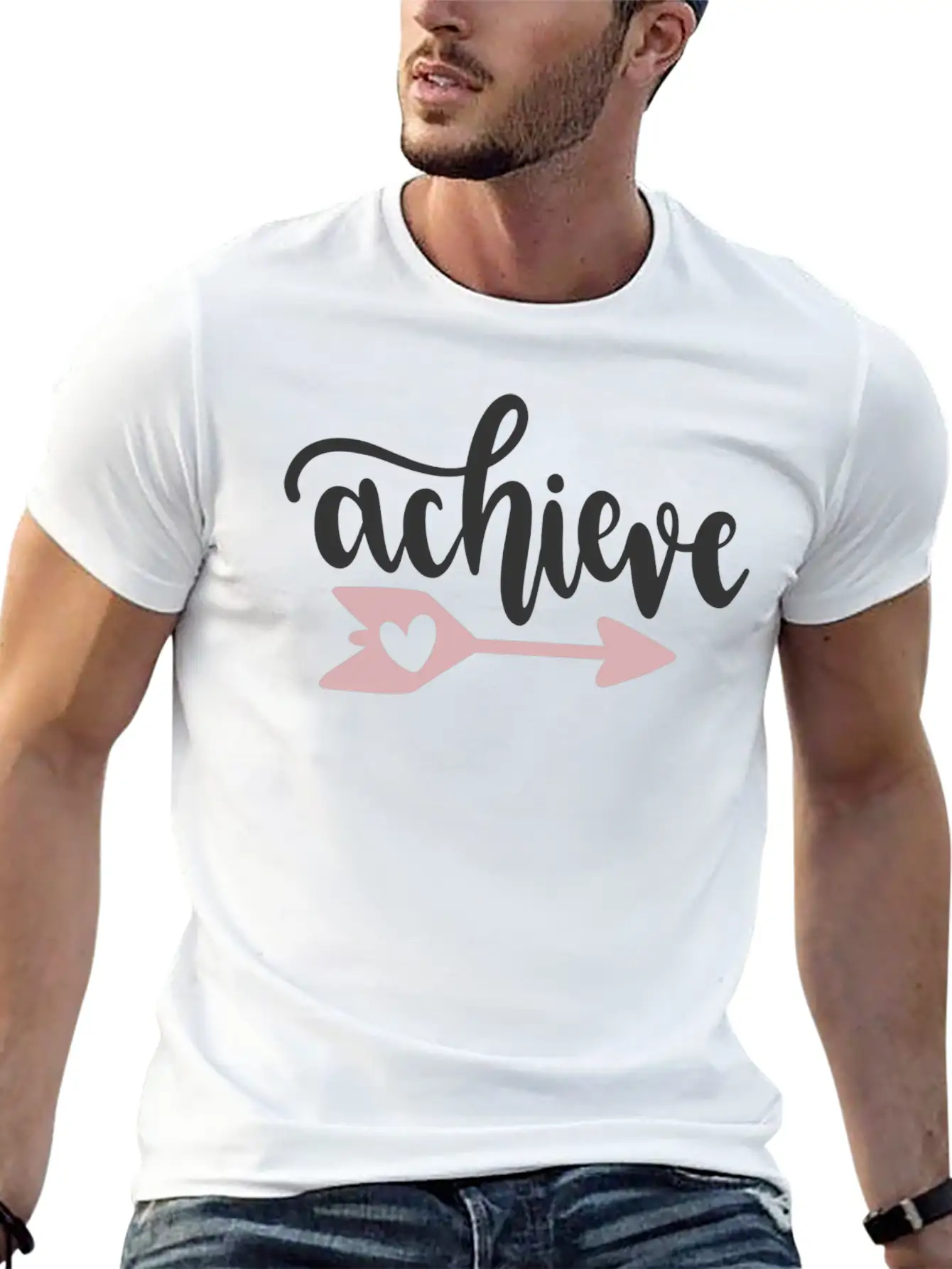 Achieve Unisex Short Sleeve Soft Cotton T-Shirt – Casual Everyday Wear