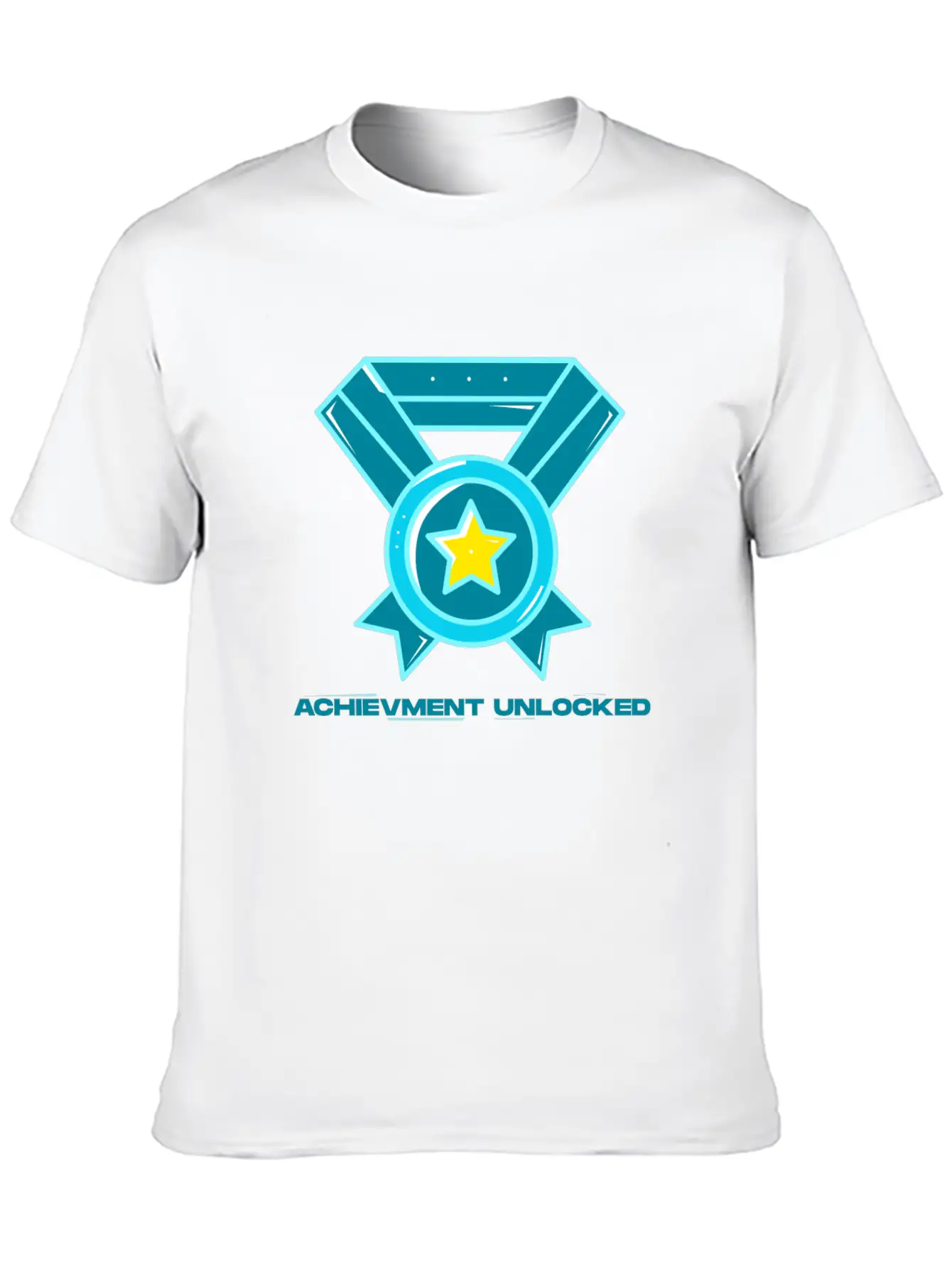 Achievment Unlocked Casual Graphic T-Shirt – Simple And Comfortable Daily Wear
