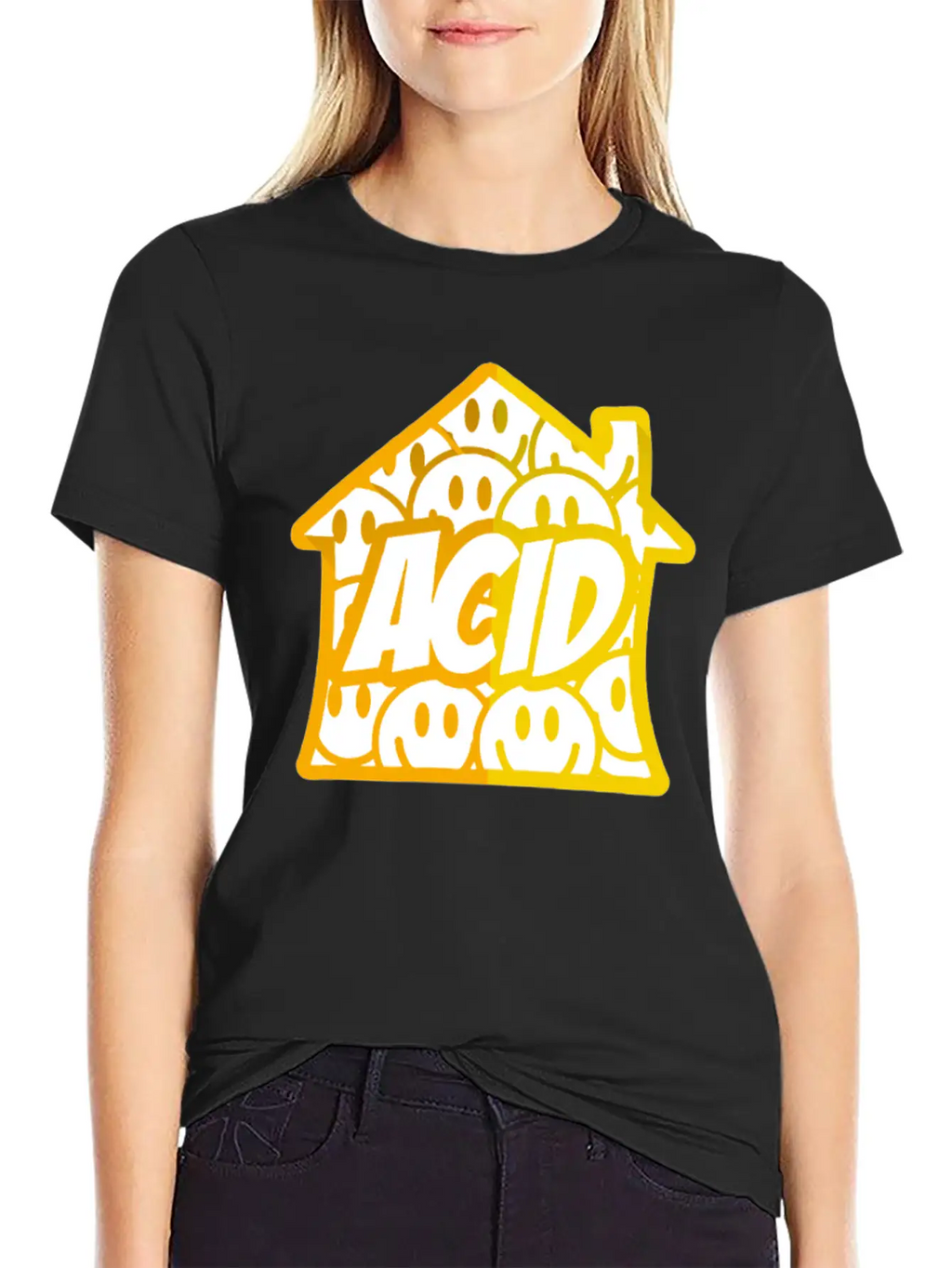 Acid House Essential Cotton Tee For Daily Outfits – Unisex Style