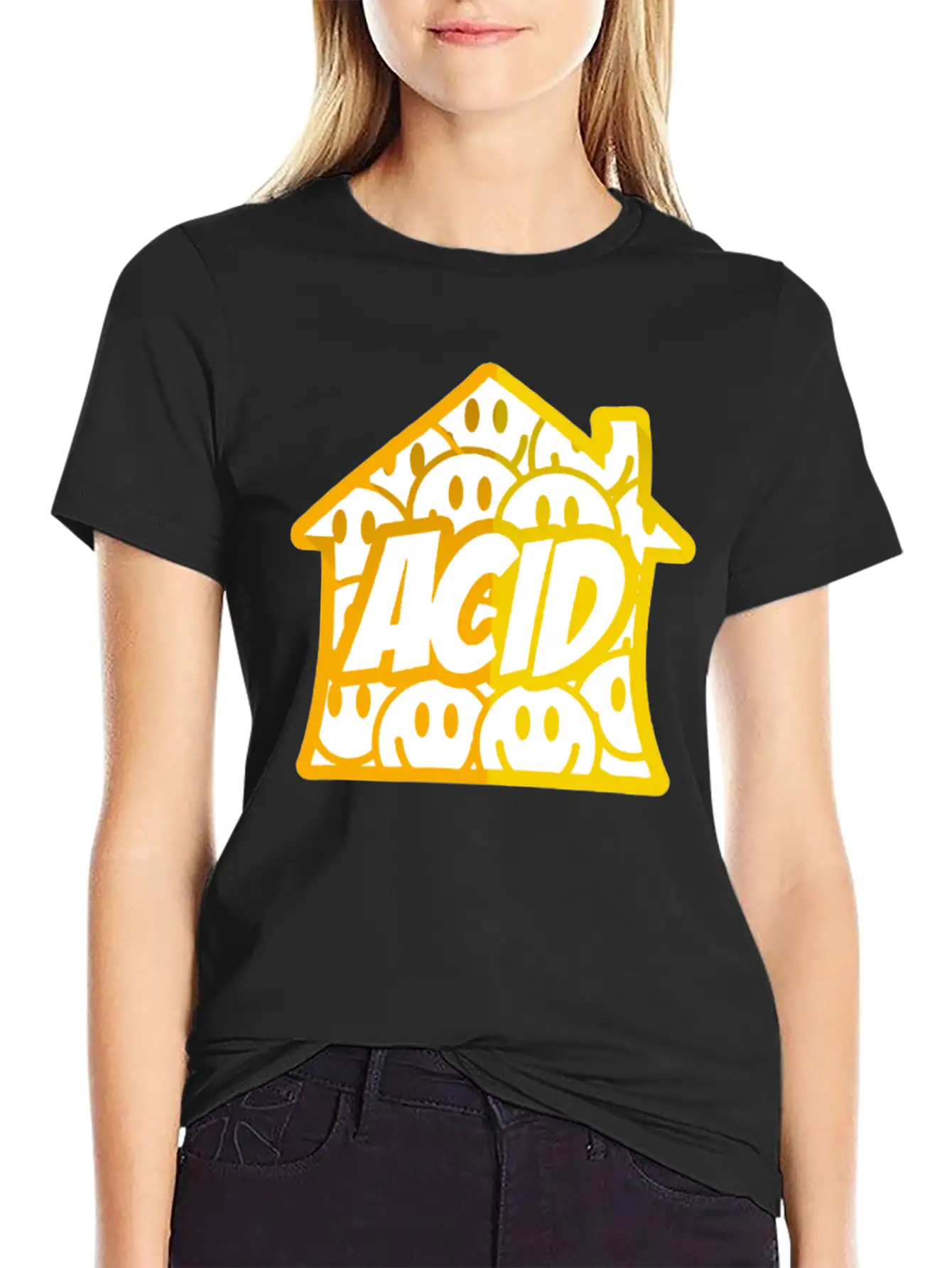 Acid House Essential Cotton Tee For Daily Outfits – Unisex Style
