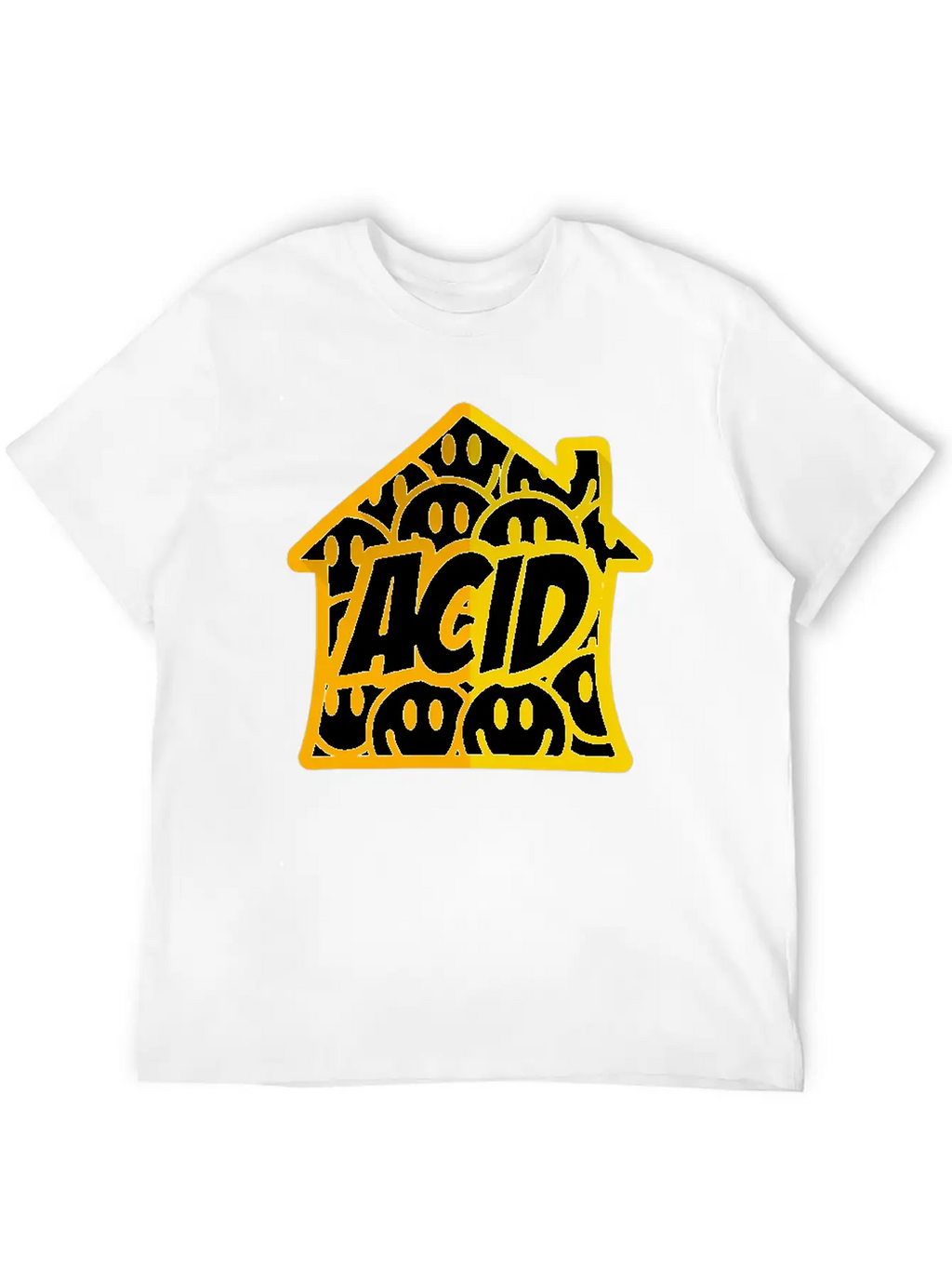 Acid House Essential Cotton Tee For Daily Outfits – Unisex Style