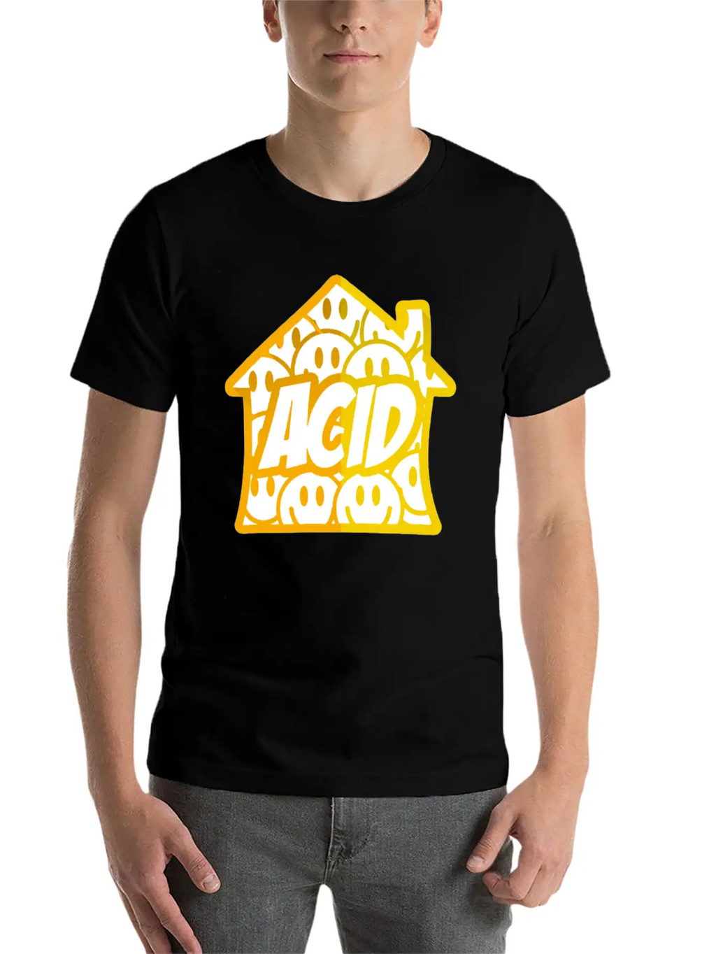 Acid House Essential Cotton Tee For Daily Outfits – Unisex Style