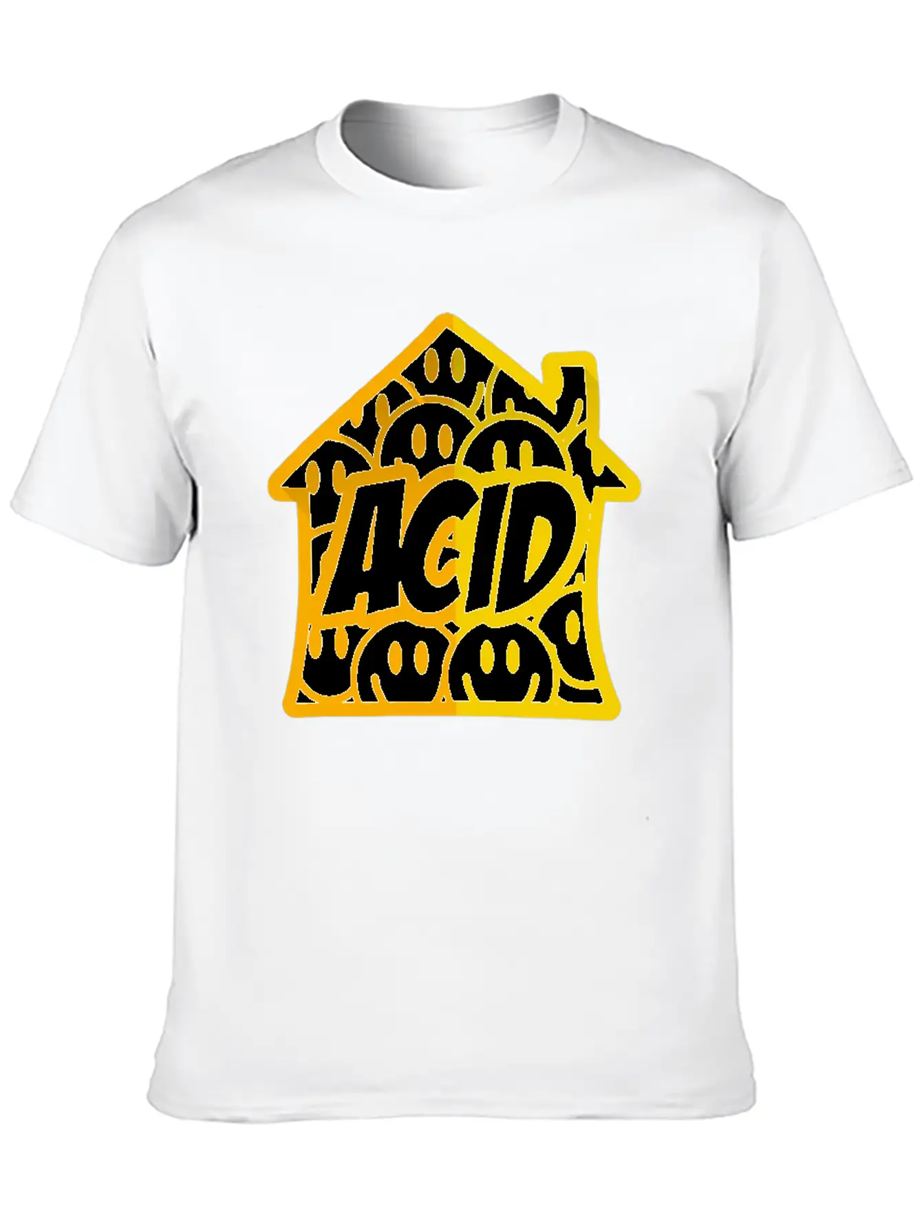 Acid House Essential Cotton Tee For Daily Outfits – Unisex Style