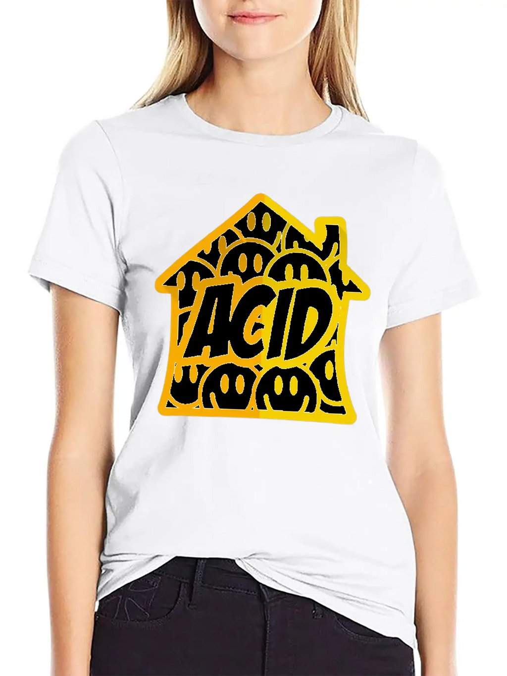Acid House Essential Cotton Tee For Daily Outfits – Unisex Style