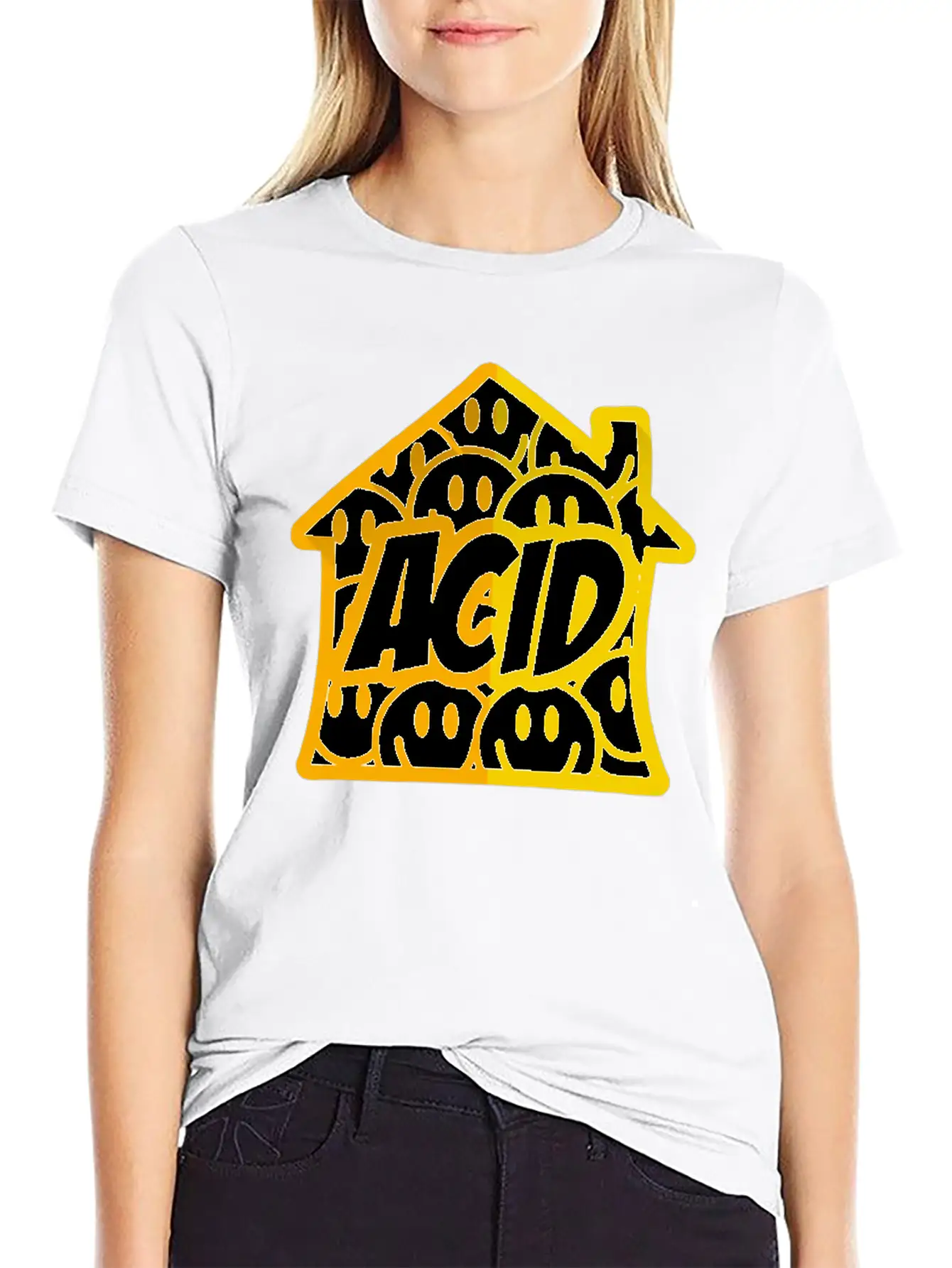 Acid House Essential Cotton Tee For Daily Outfits – Unisex Style