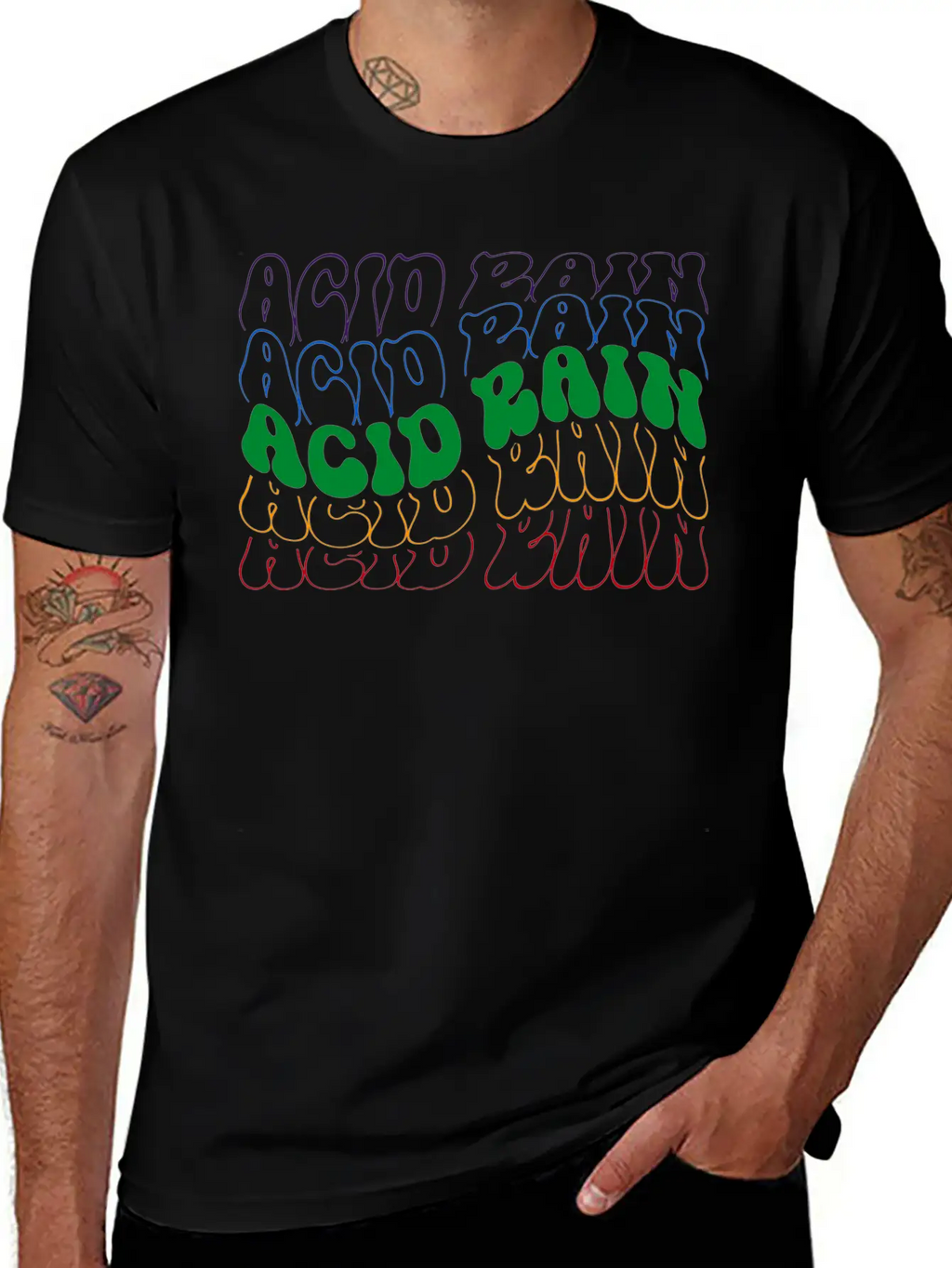 Acid Rain Unisex Short Sleeve Soft Cotton T-Shirt – Casual Everyday Wear