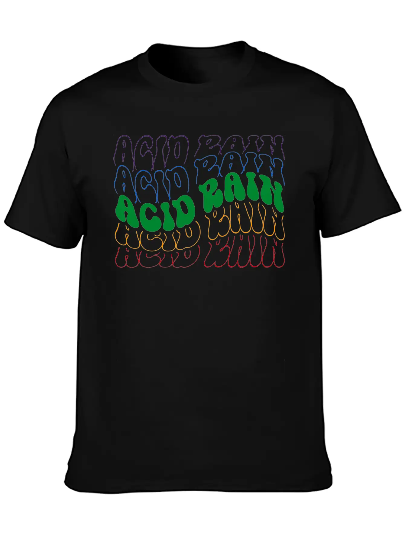 Acid Rain Unisex Short Sleeve Soft Cotton T-Shirt – Casual Everyday Wear