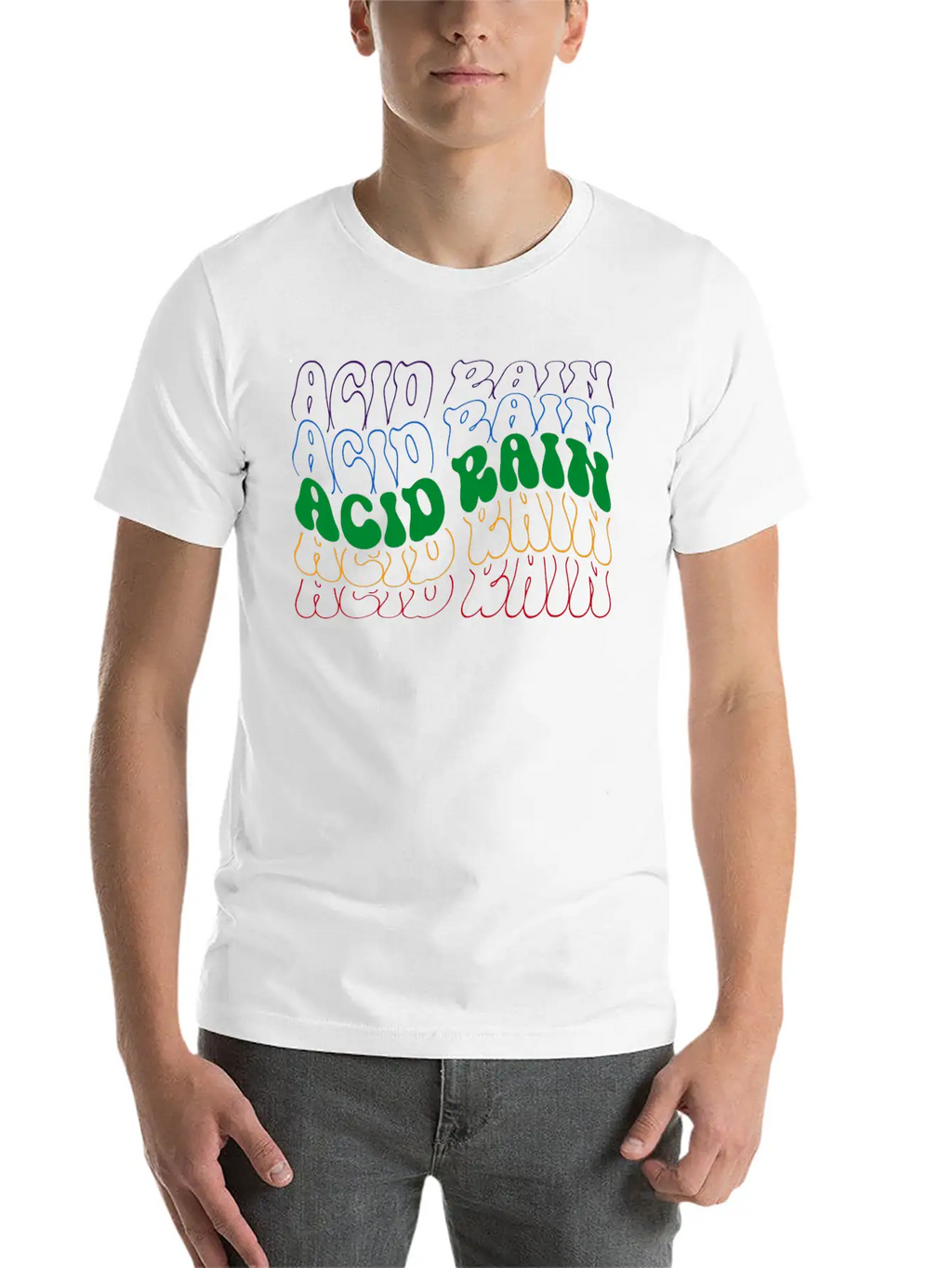 Acid Rain Unisex Short Sleeve Soft Cotton T-Shirt – Casual Everyday Wear