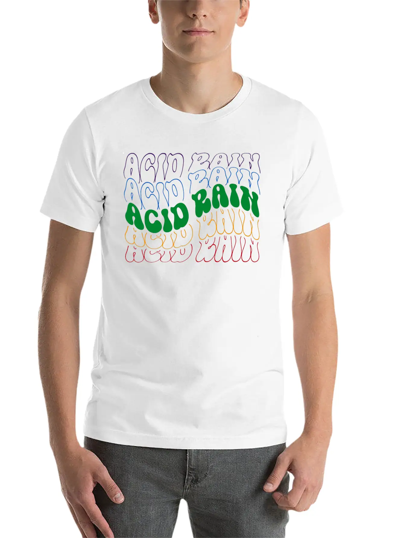 Acid Rain Unisex Short Sleeve Soft Cotton T-Shirt – Casual Everyday Wear