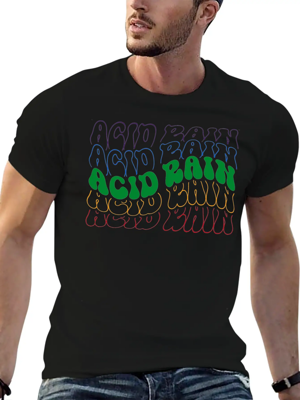 Acid Rain Unisex Short Sleeve Soft Cotton T-Shirt – Casual Everyday Wear