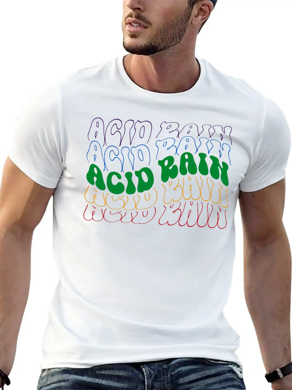 Acid Rain Unisex Short Sleeve Soft Cotton T-Shirt – Casual Everyday Wear