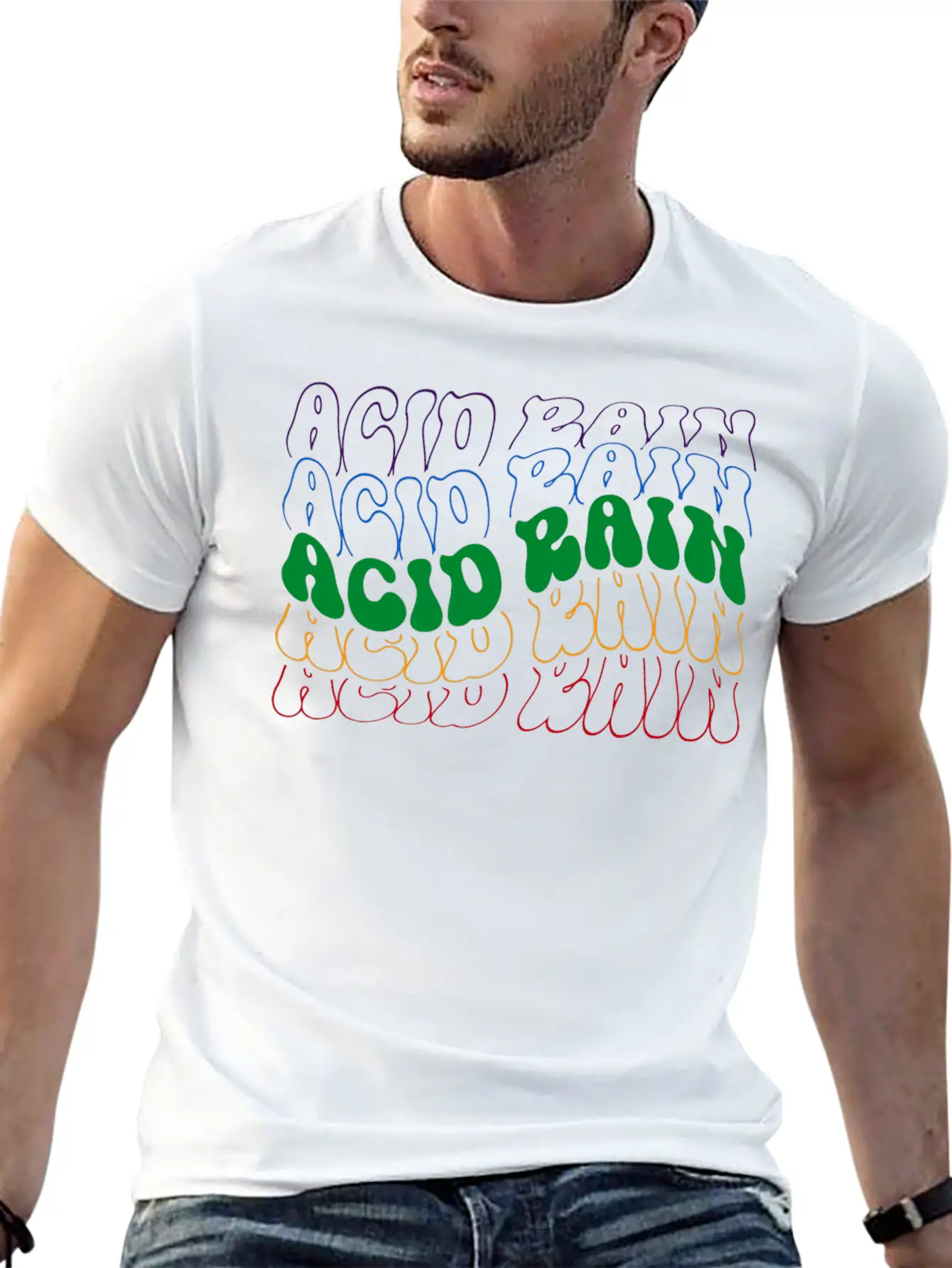 Acid Rain Unisex Short Sleeve Soft Cotton T-Shirt – Casual Everyday Wear