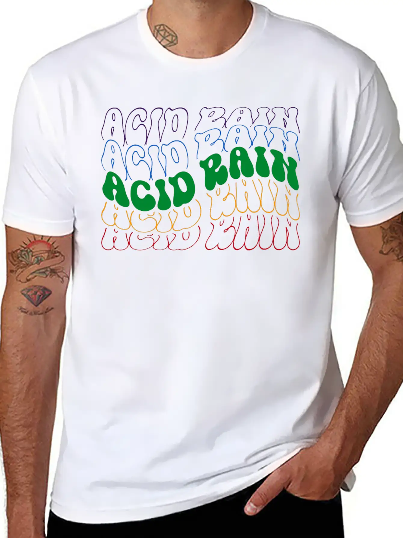 Acid Rain Unisex Short Sleeve Soft Cotton T-Shirt – Casual Everyday Wear