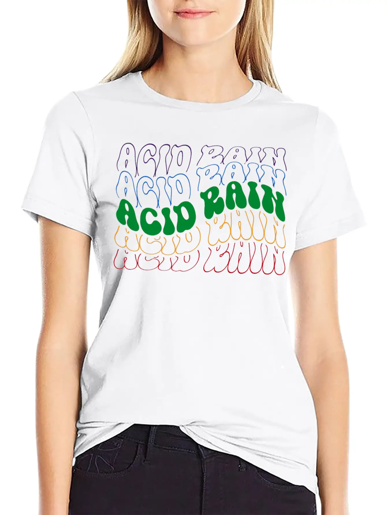 Acid Rain Unisex Short Sleeve Soft Cotton T-Shirt – Casual Everyday Wear