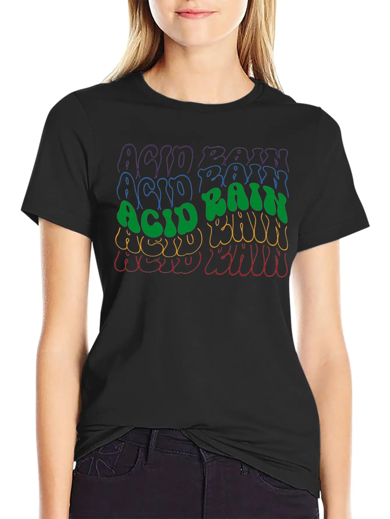 Acid Rain Unisex Short Sleeve Soft Cotton T-Shirt – Casual Everyday Wear