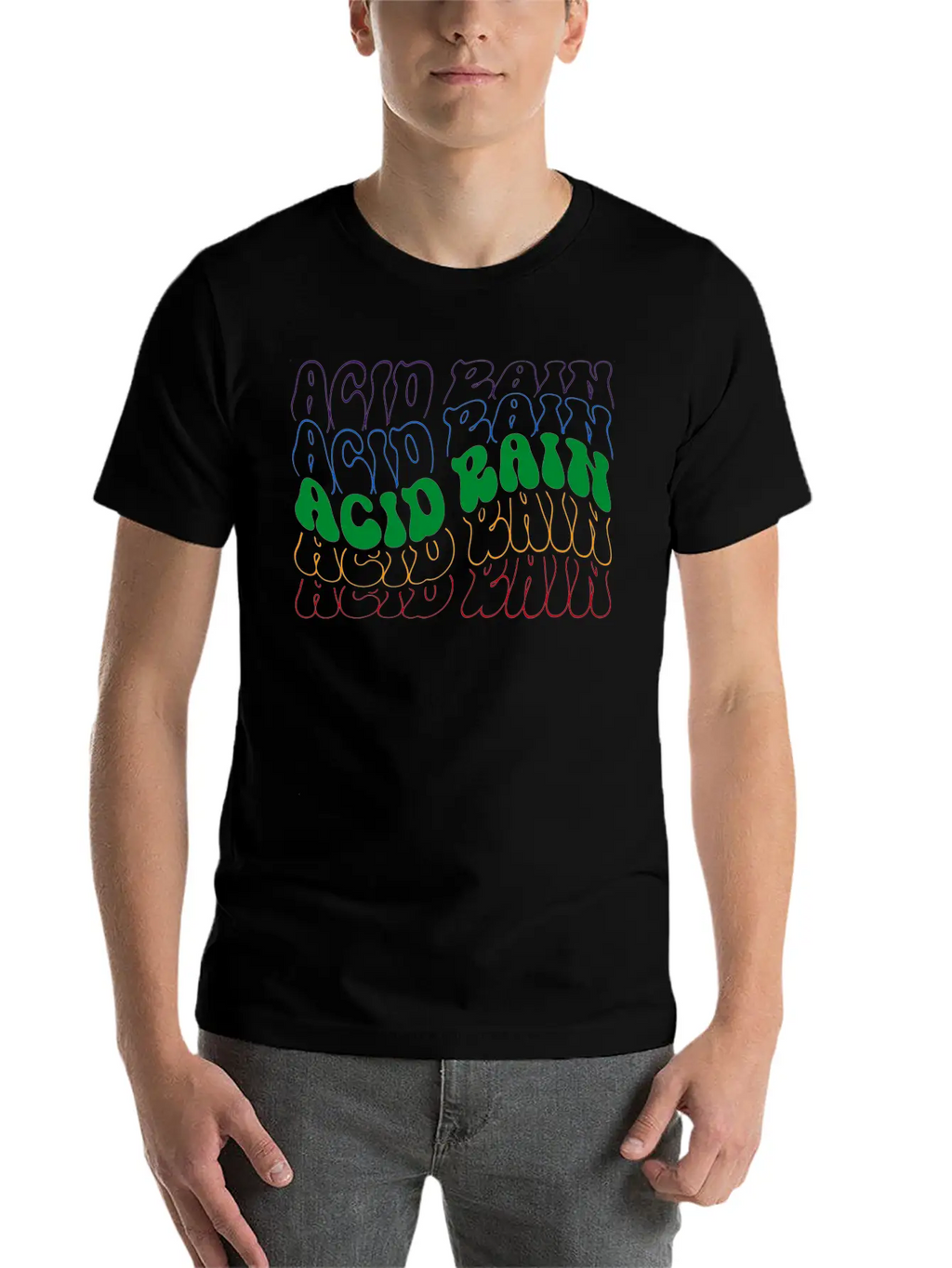 Acid Rain Unisex Short Sleeve Soft Cotton T-Shirt – Casual Everyday Wear