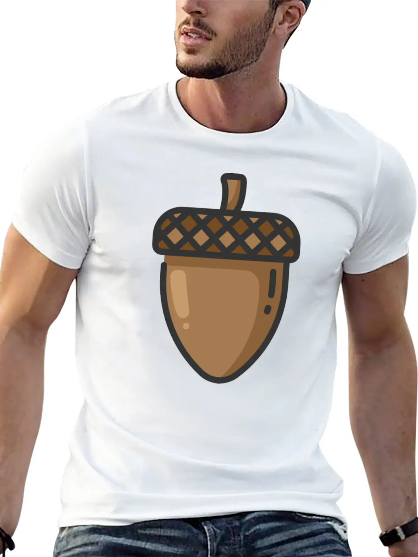 Acorn Unisex Casual T-Shirt – Clean Design For Daily Comfort