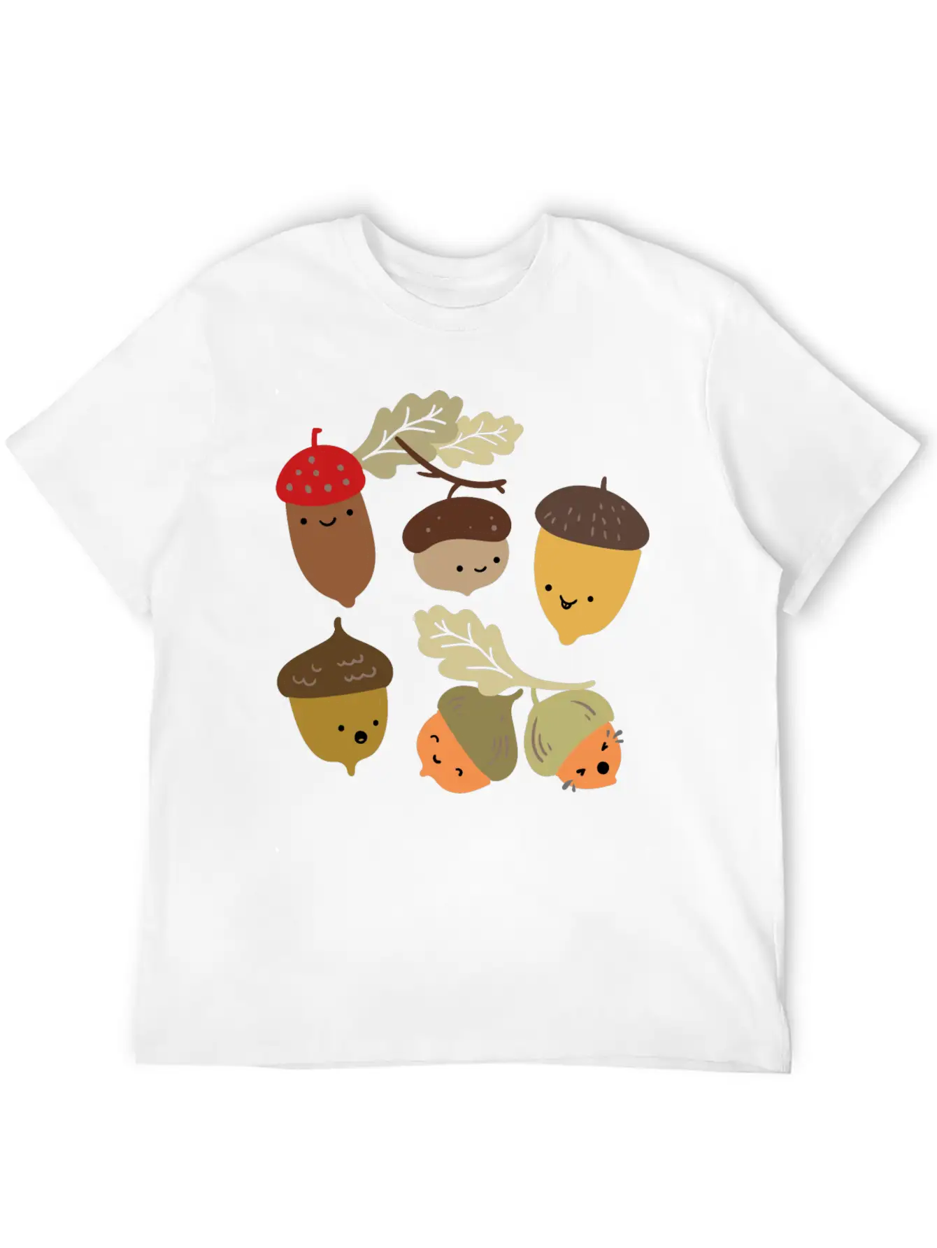Acorns Stylish Everyday T-Shirt – Unisex Basic Cotton Tee
