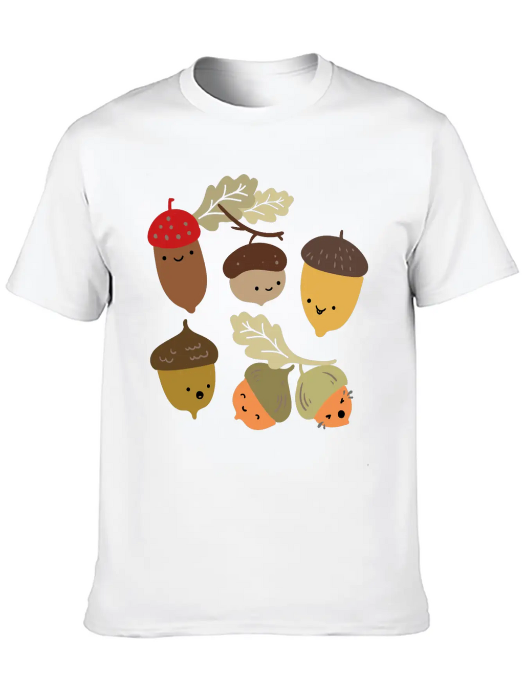 Acorns Stylish Everyday T-Shirt – Unisex Basic Cotton Tee
