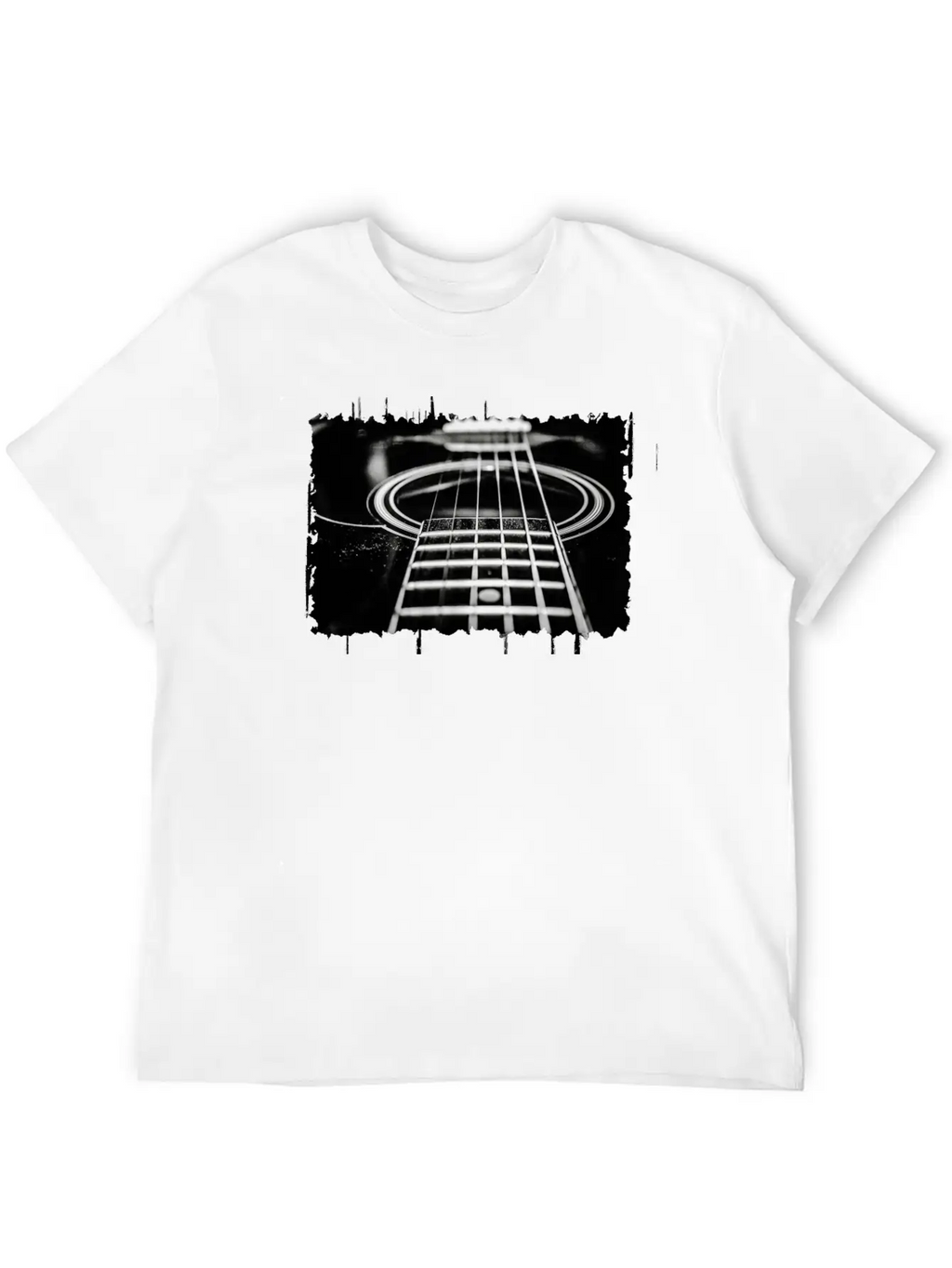 Acoustic Guitar Breathable Soft Cotton T-Shirt – Timeless Casual Look