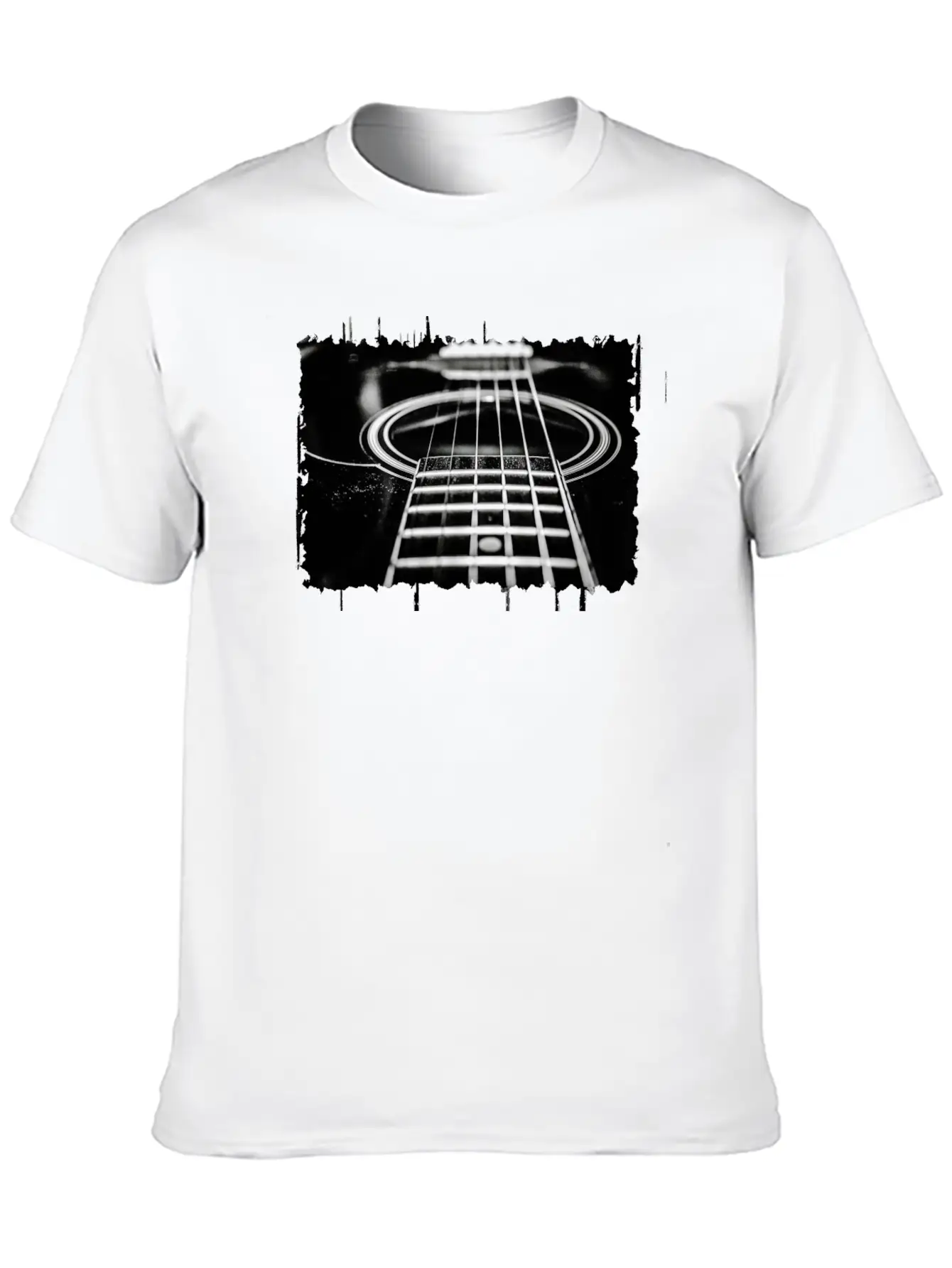 Acoustic Guitar Breathable Soft Cotton T-Shirt – Timeless Casual Look