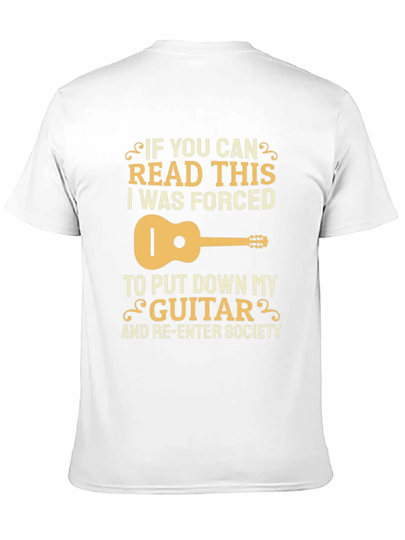 Acoustic Guitar Guitarist Unisex Casual T-Shirt – Clean Design For Daily Comfort