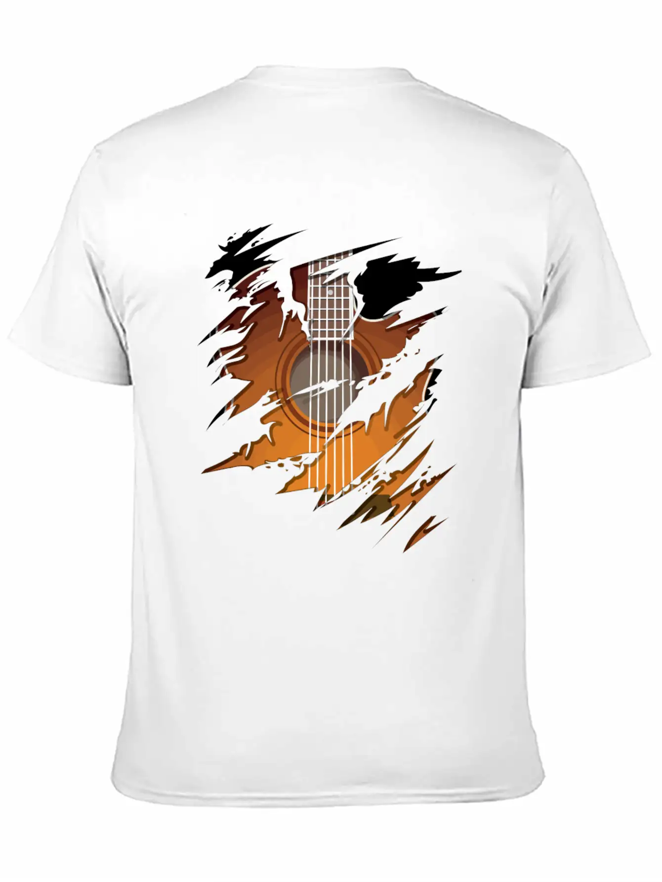 Acoustic Guitar In Me Cute Music Is My Life Gift Unisex Casual T-Shirt – Clean Design For Daily Comfort