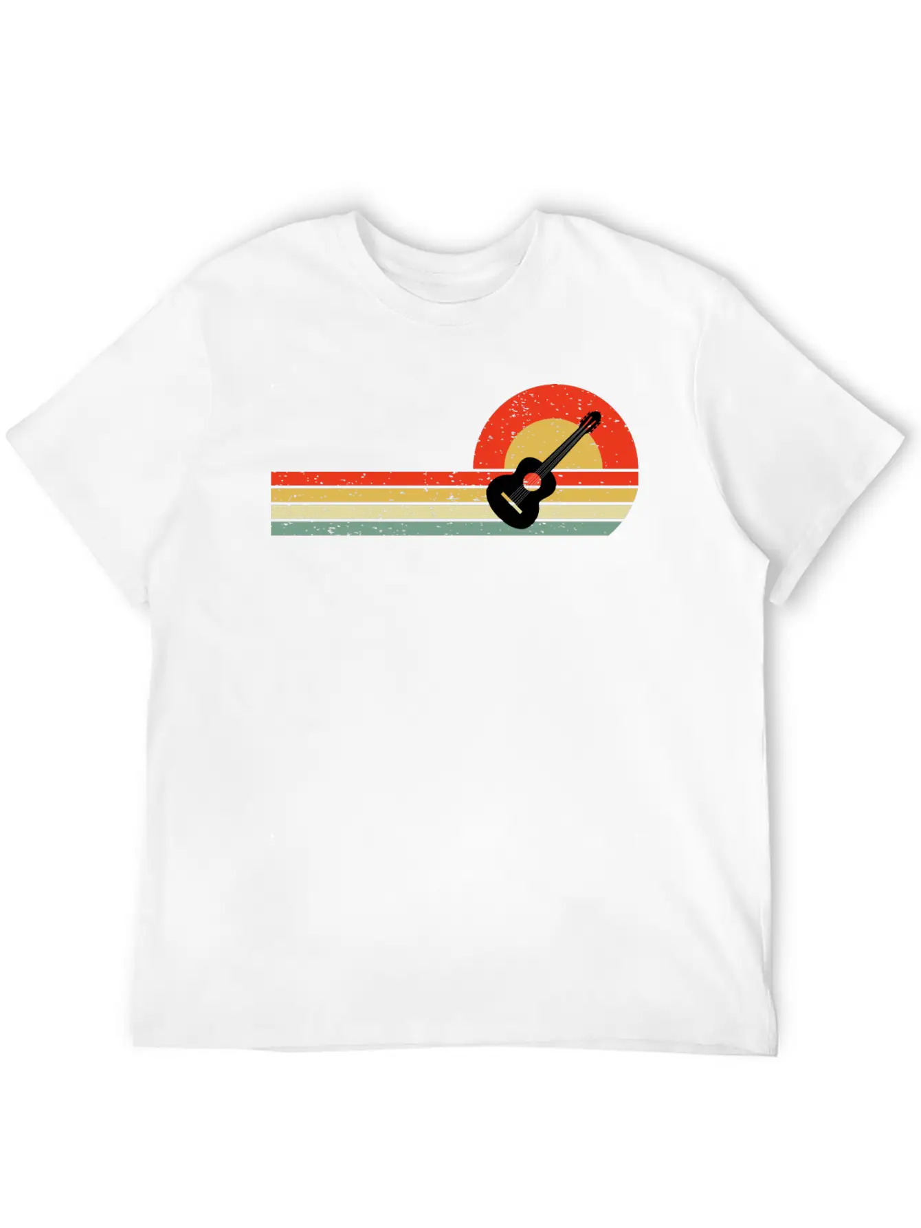 Acoustic Guitar Player Music Musician Guitarist Stylish Everyday T-Shirt – Unisex Basic Cotton Tee