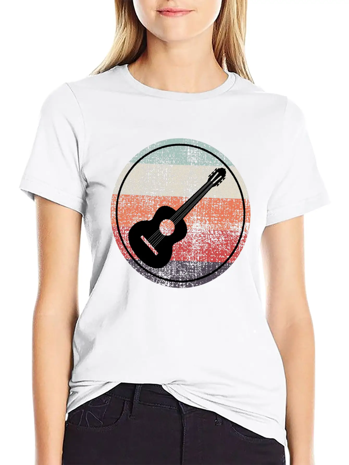 Acoustic Guitar Player Music Musician Guitarist Unisex Casual T-Shirt – Clean Design For Daily Comfort