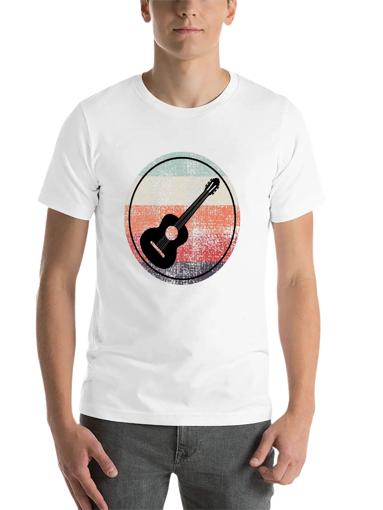 Acoustic Guitar Player Music Musician Guitarist Unisex Casual T-Shirt – Clean Design For Daily Comfort