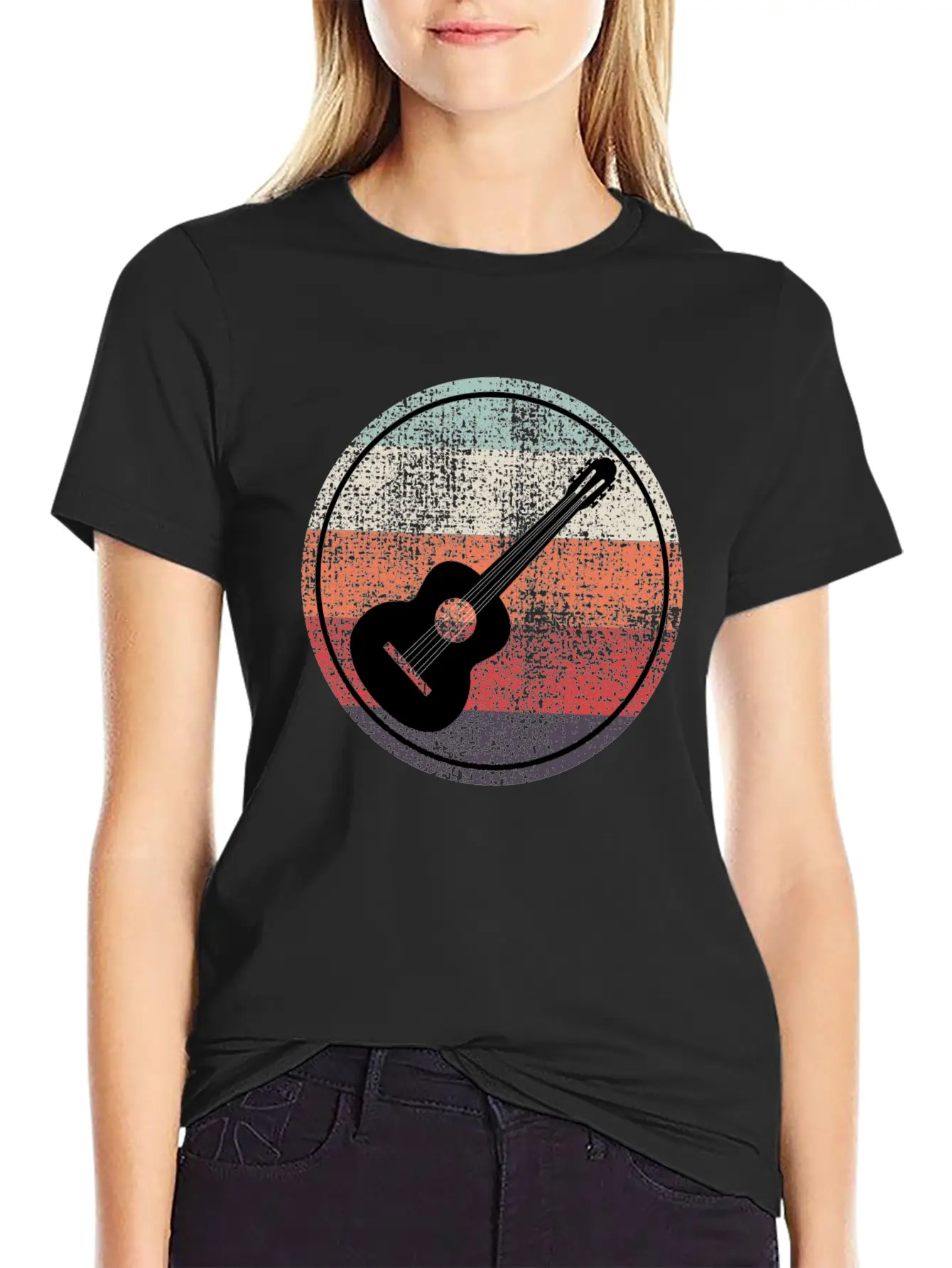 Acoustic Guitar Player Music Musician Guitarist Unisex Casual T-Shirt – Clean Design For Daily Comfort