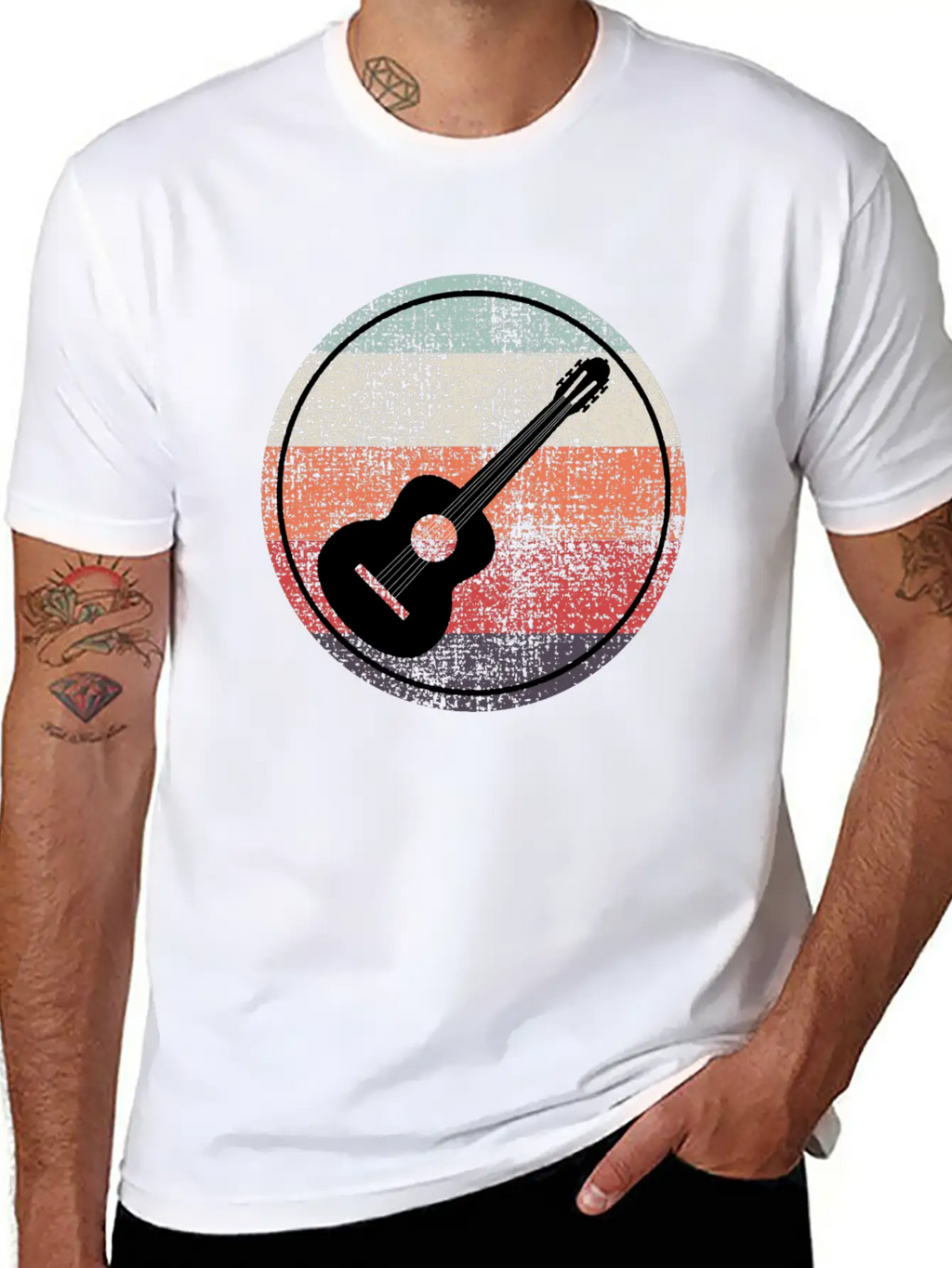 Acoustic Guitar Player Music Musician Guitarist Unisex Casual T-Shirt – Clean Design For Daily Comfort
