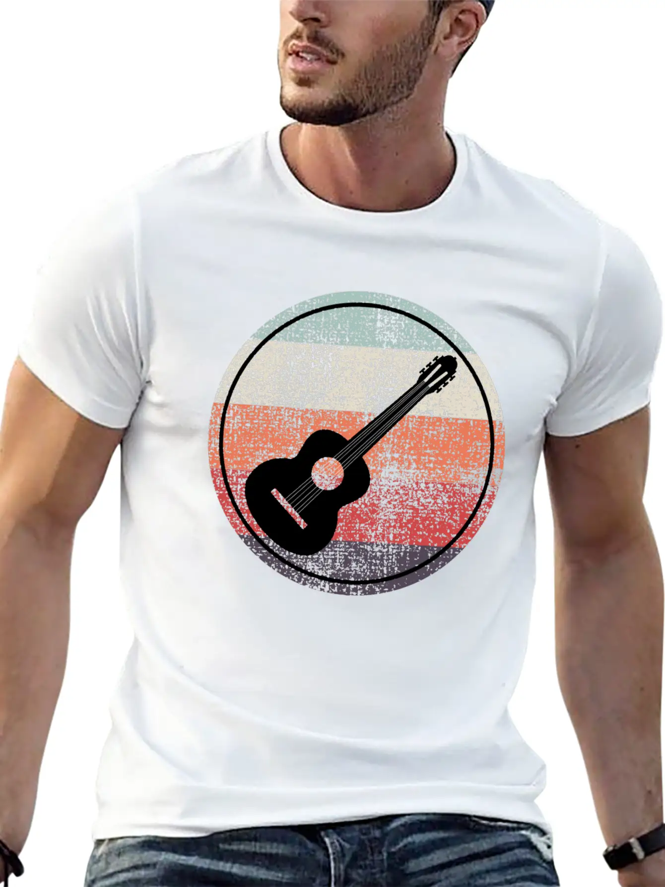 Acoustic Guitar Player Music Musician Guitarist Unisex Casual T-Shirt – Clean Design For Daily Comfort