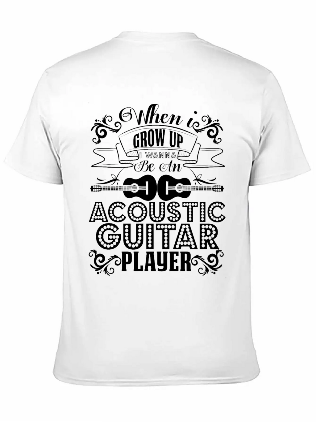 Acoustic Guitar Player Shirt Breathable Graphic T-Shirt – Perfect For Casual Days