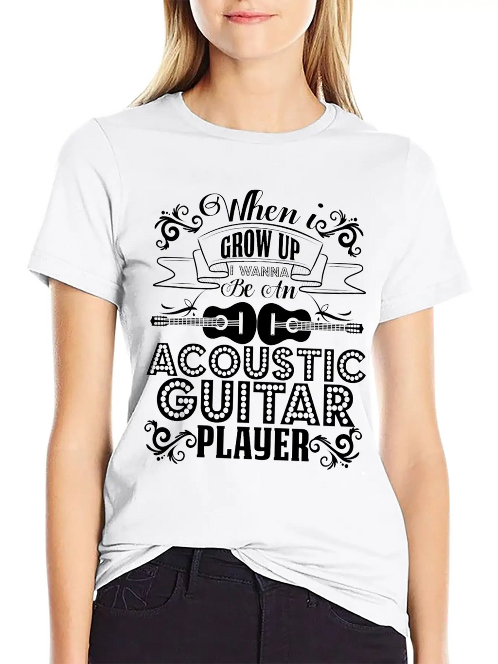 Acoustic Guitar Player Shirt Breathable Graphic T-Shirt – Perfect For Casual Days