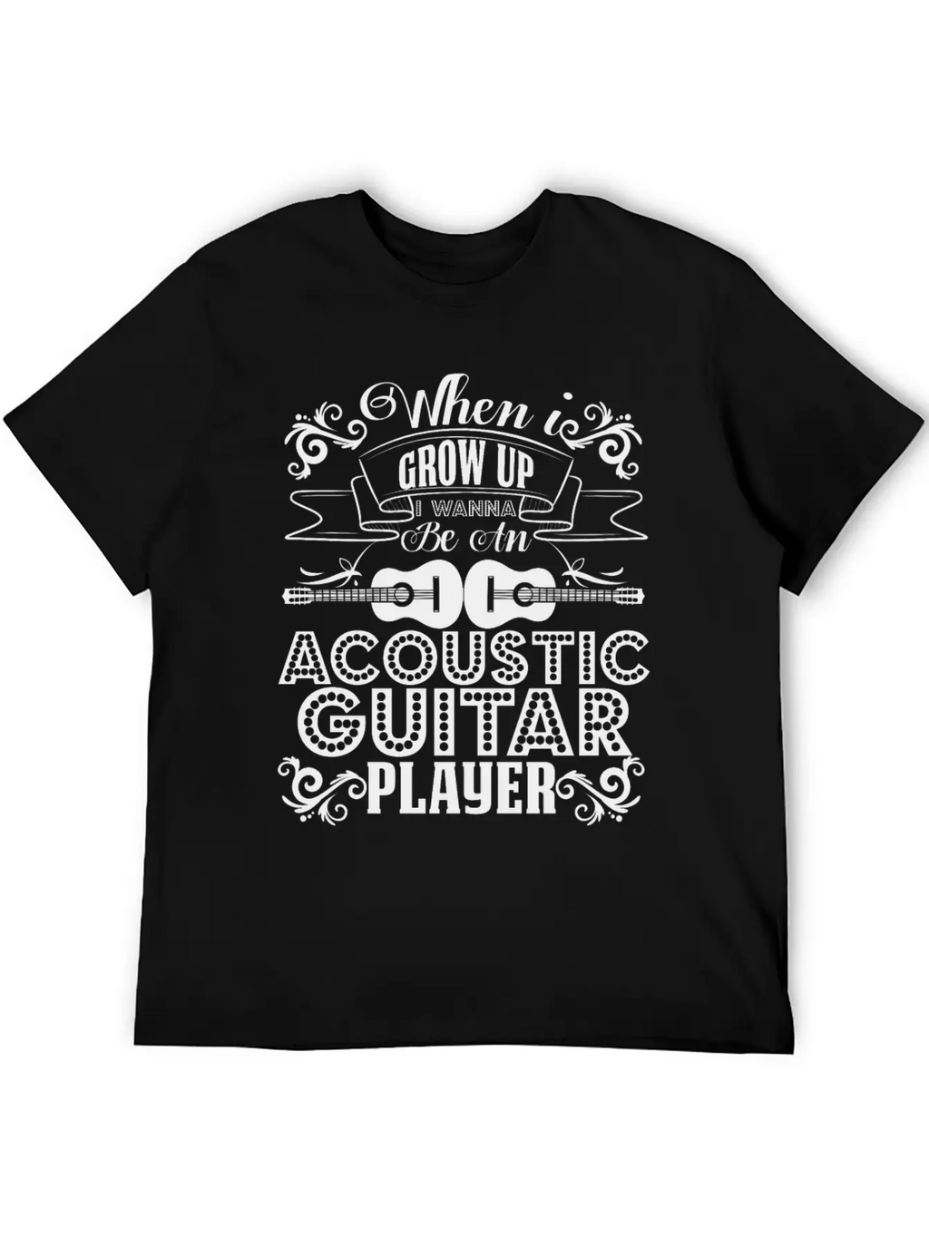 Acoustic Guitar Player Shirt Breathable Graphic T-Shirt – Perfect For Casual Days
