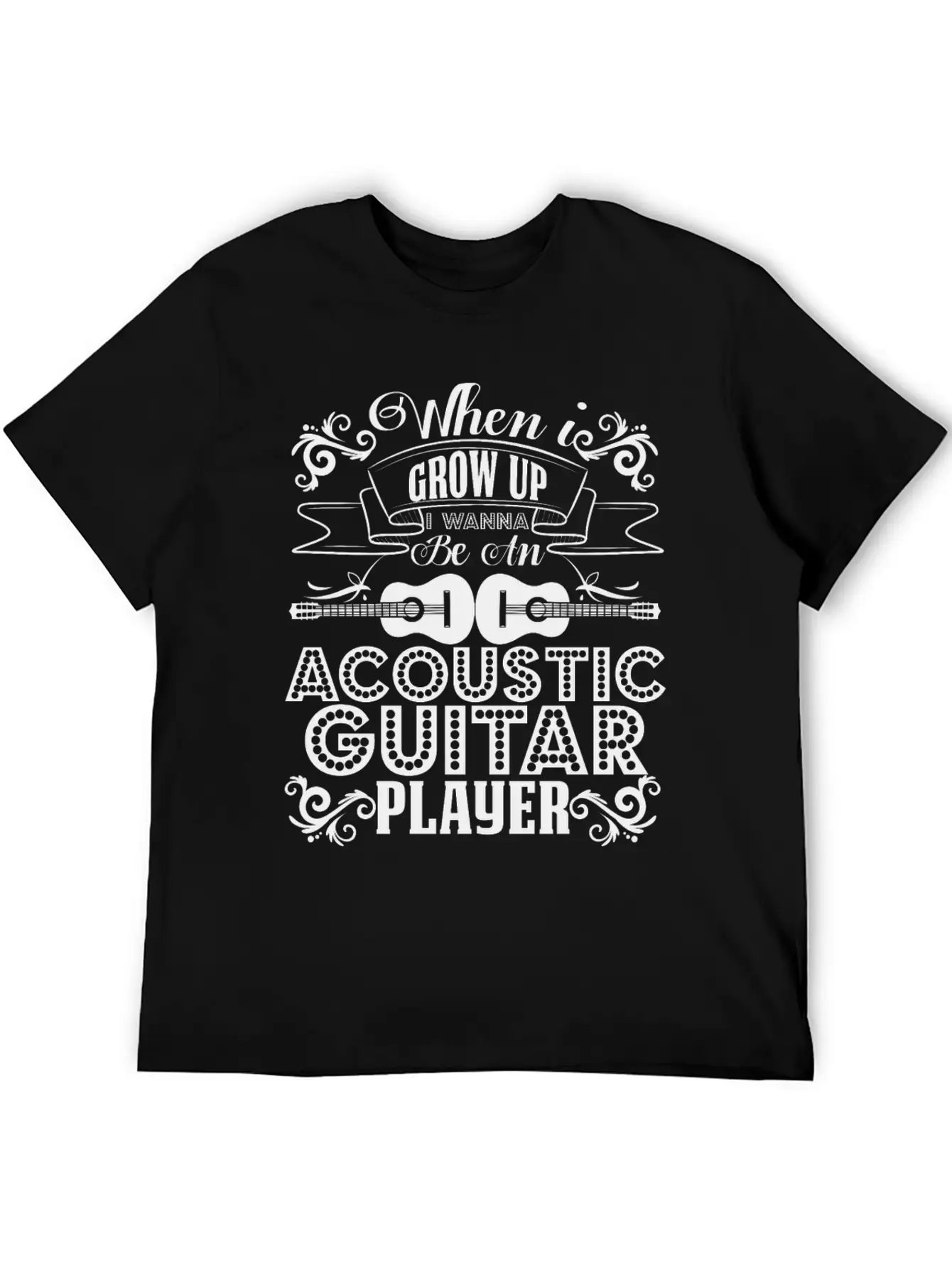Acoustic Guitar Player Shirt Breathable Graphic T-Shirt – Perfect For Casual Days