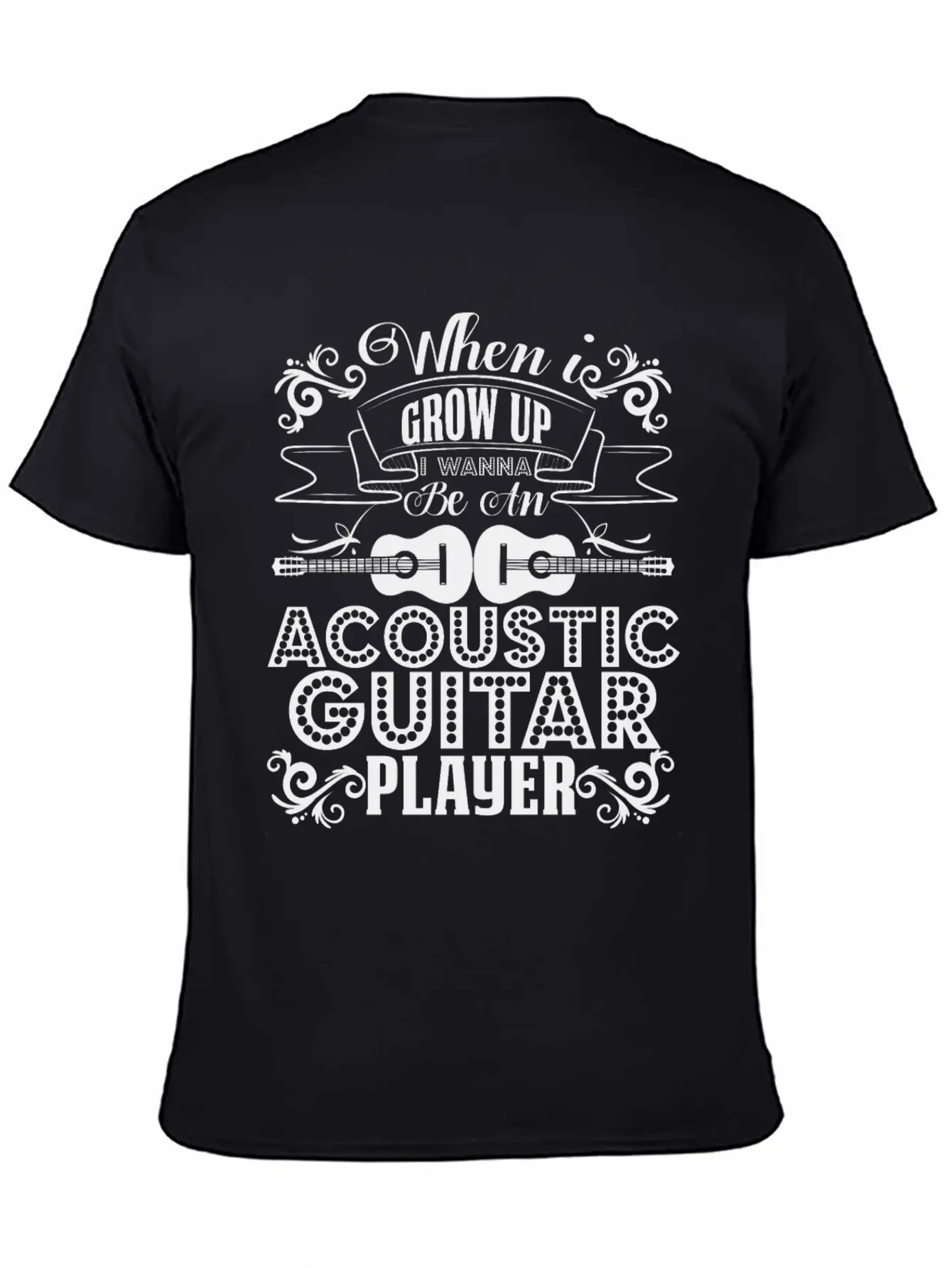 Acoustic Guitar Player Shirt Breathable Graphic T-Shirt – Perfect For Casual Days