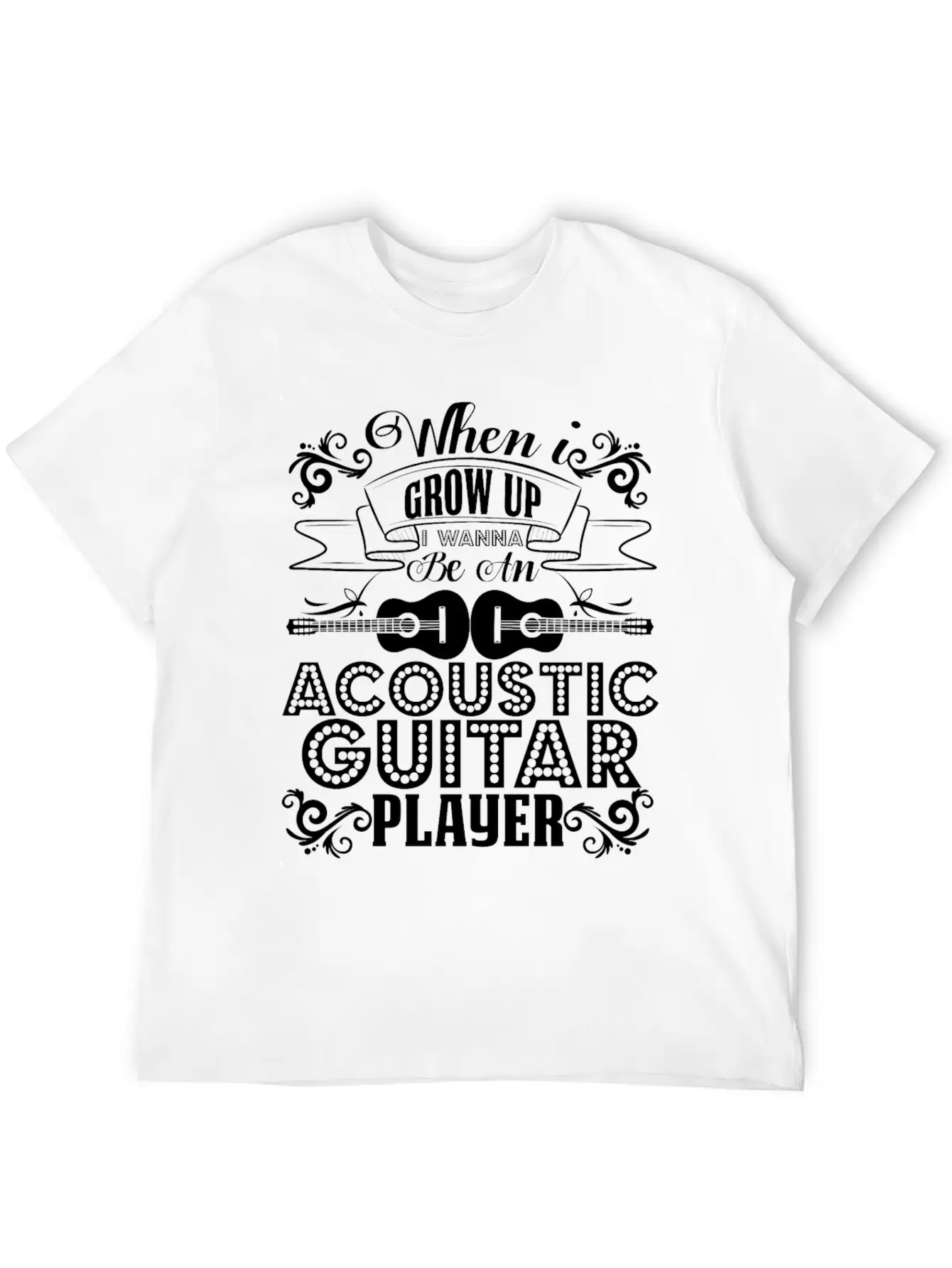 Acoustic Guitar Player Shirt Breathable Graphic T-Shirt – Perfect For Casual Days