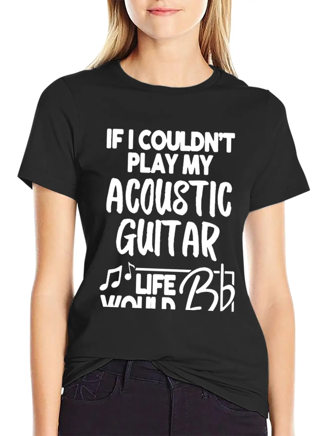 Acoustic Guitar Shirt Essential Cotton Tee For Daily Outfits – Unisex Style