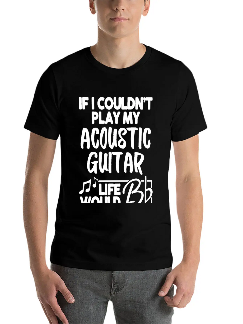 Acoustic Guitar Shirt Essential Cotton Tee For Daily Outfits – Unisex Style