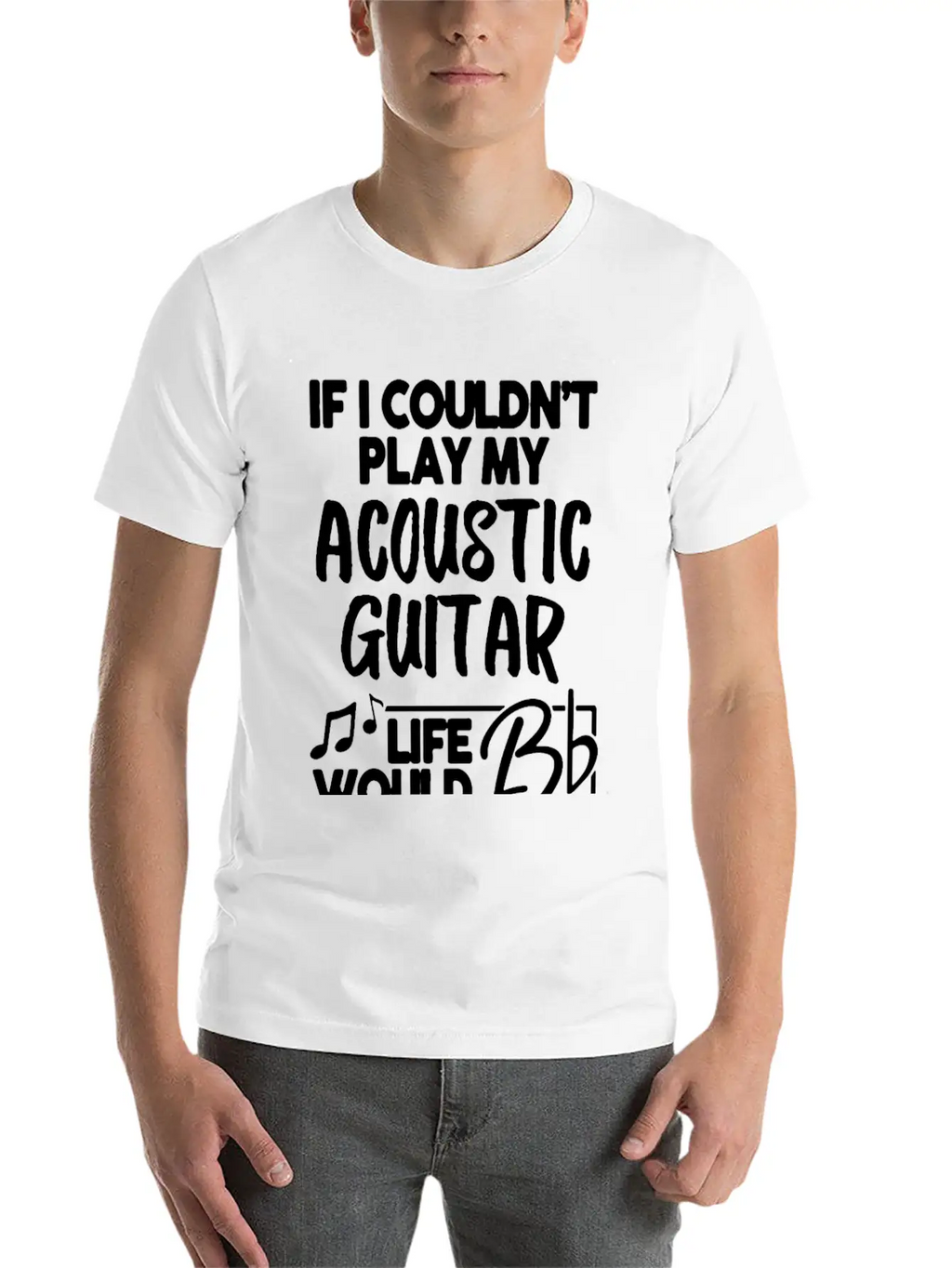 Acoustic Guitar Shirt Essential Cotton Tee For Daily Outfits – Unisex Style
